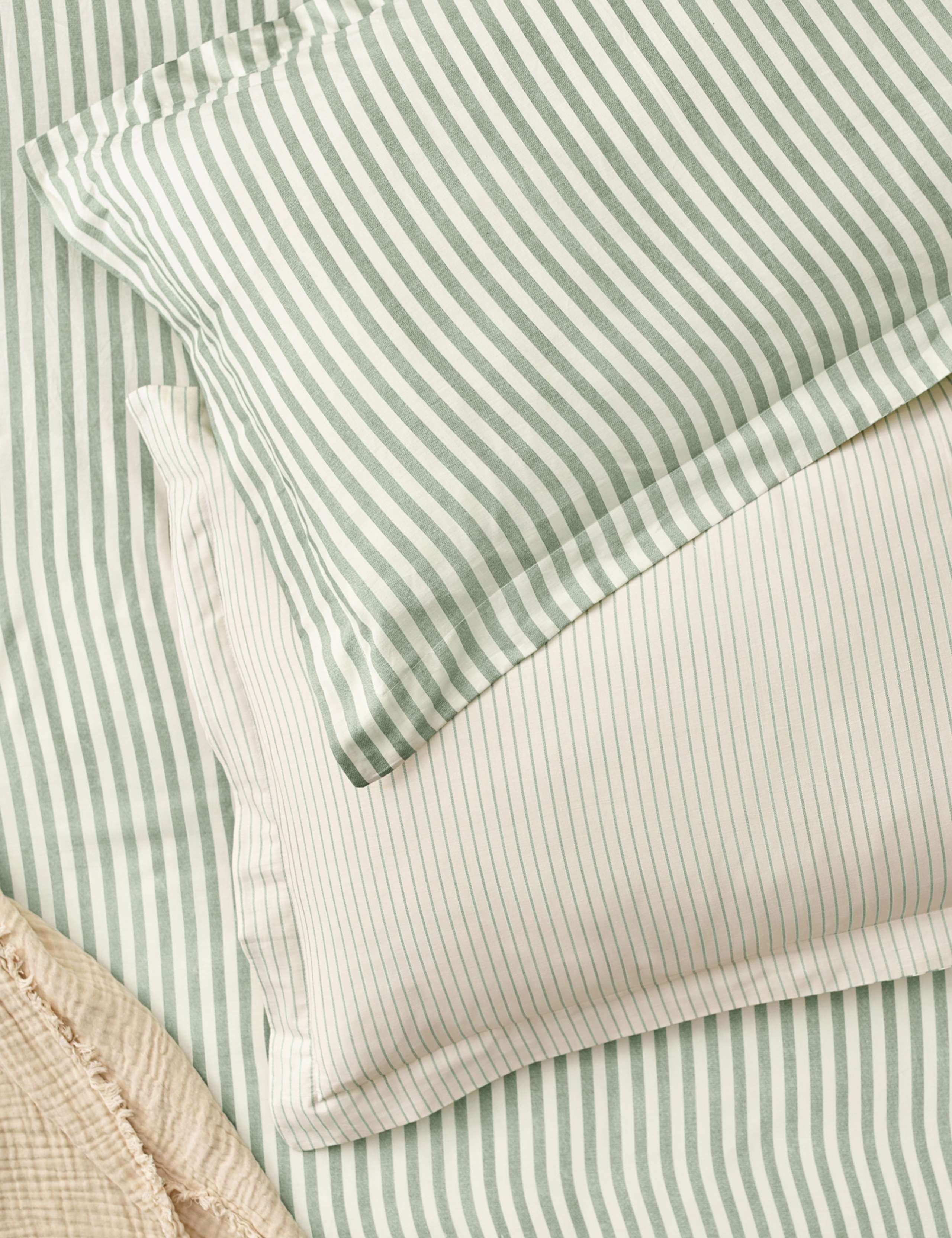 2 Pack Pure Cotton Hebden Stripe Pillowcases