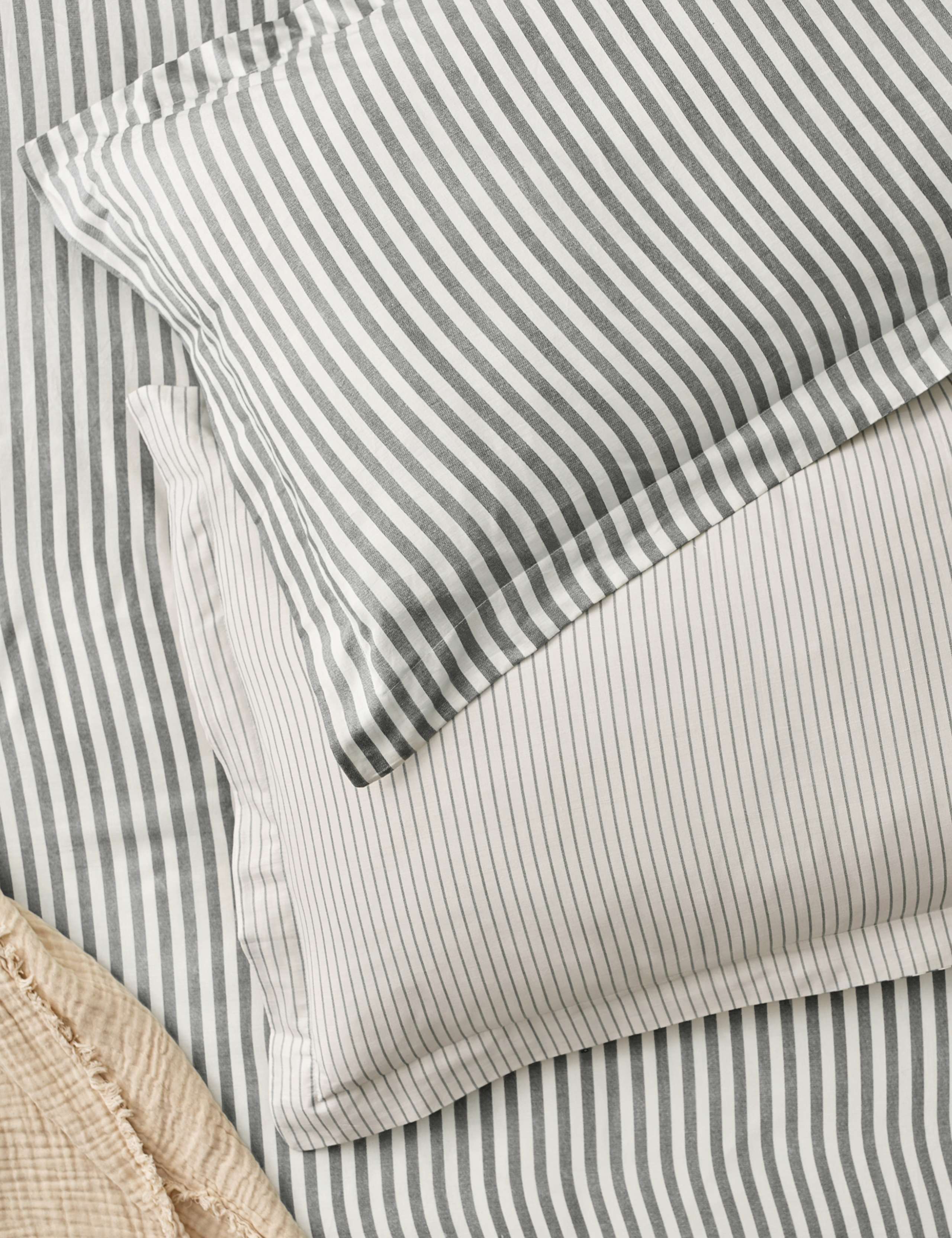 2 Pack Pure Cotton Hebden Stripe Pillowcases