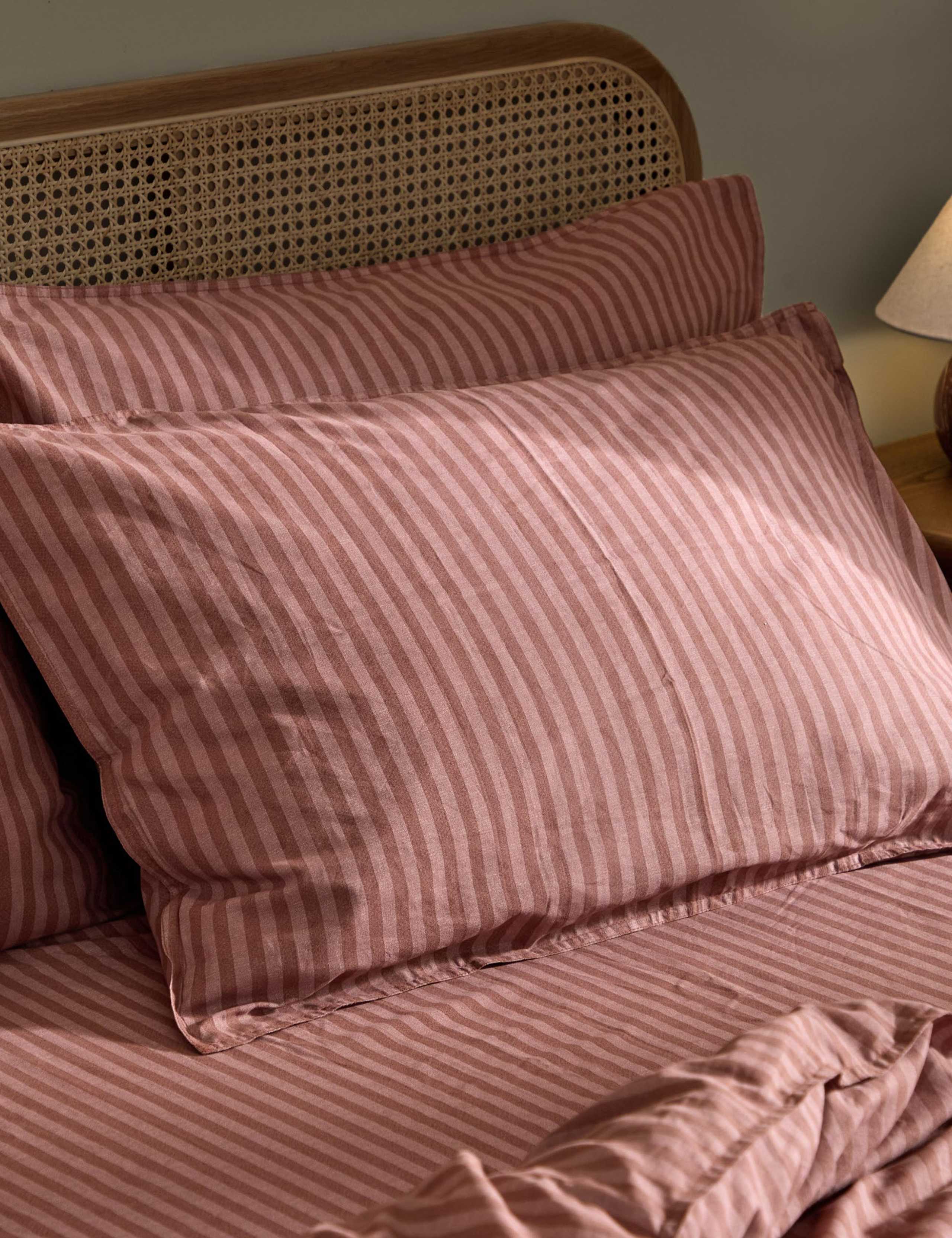 Set of 2 Pure Cotton Marlow Striped Pillowcases