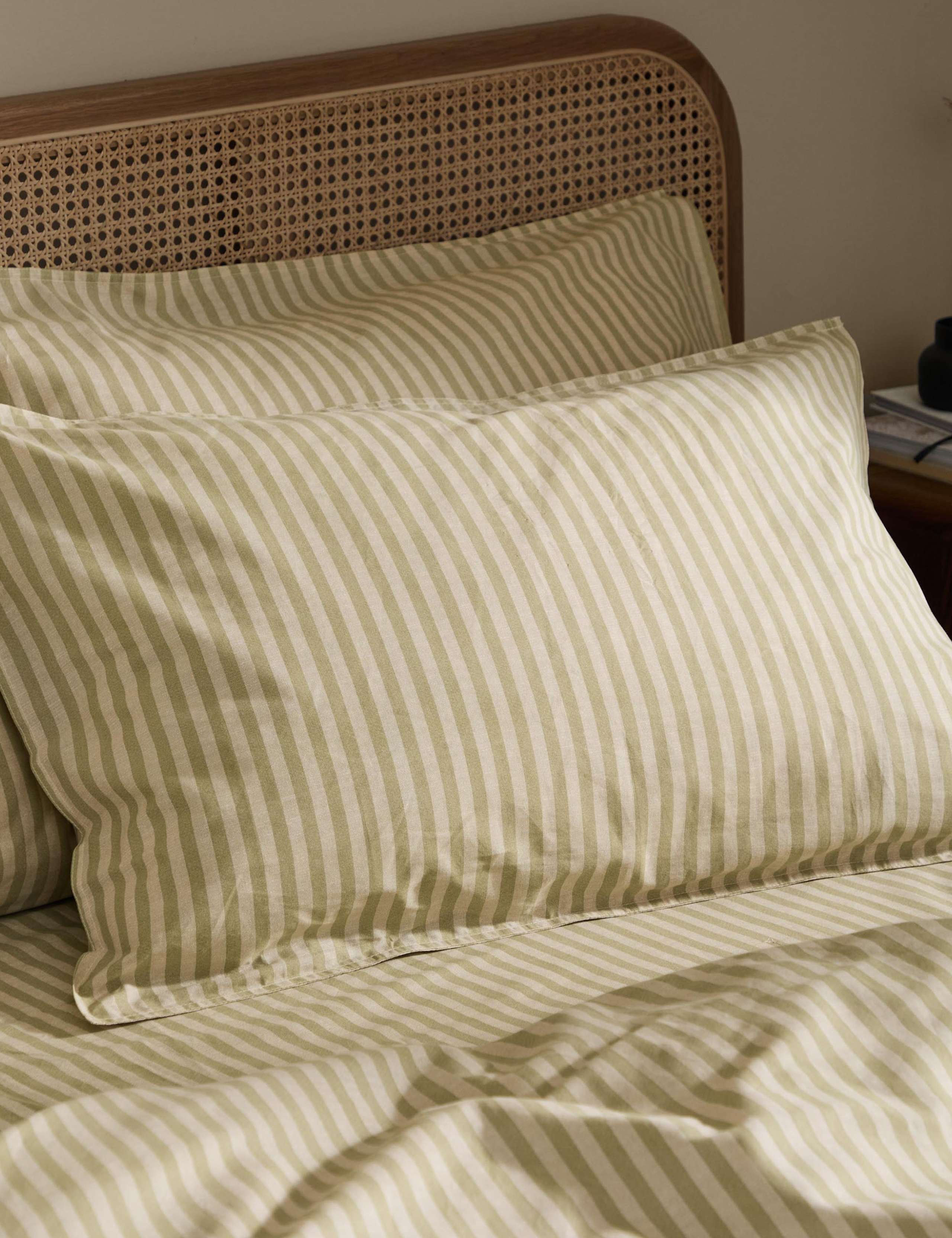 Set of 2 Pure Cotton Marlow Striped Pillowcases