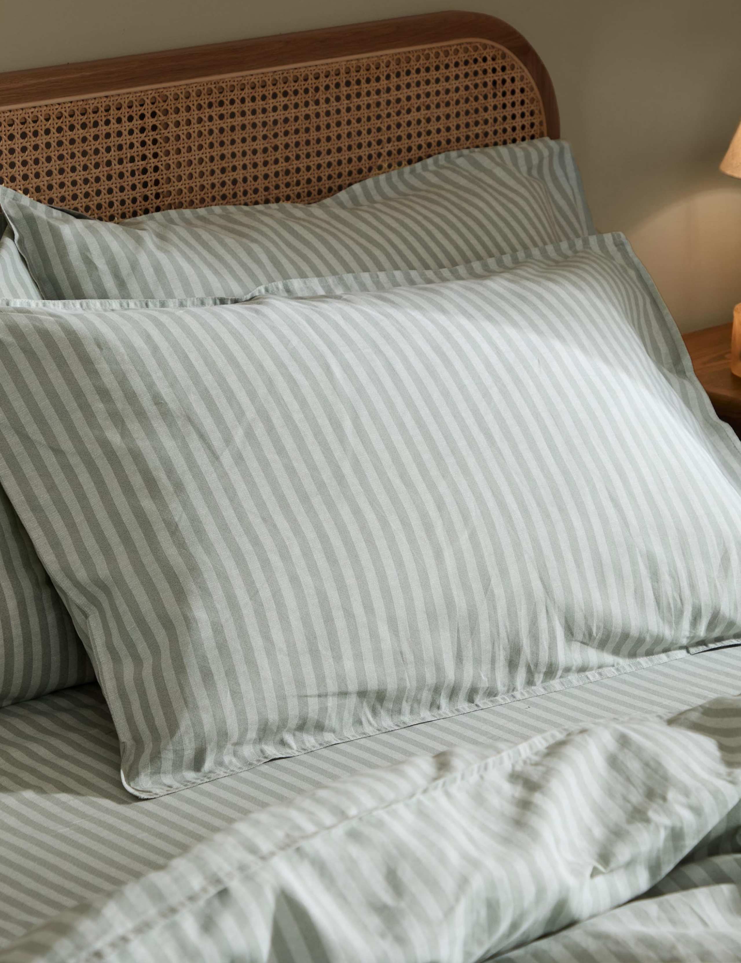Set of 2 Pure Cotton Marlow Striped Pillowcases