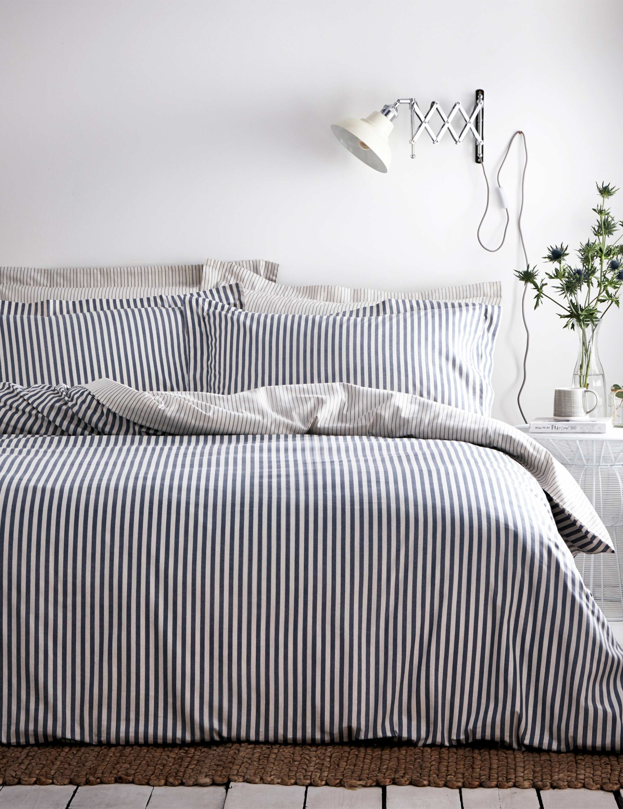 Pure Cotton Hebden Stripe Bedding Set