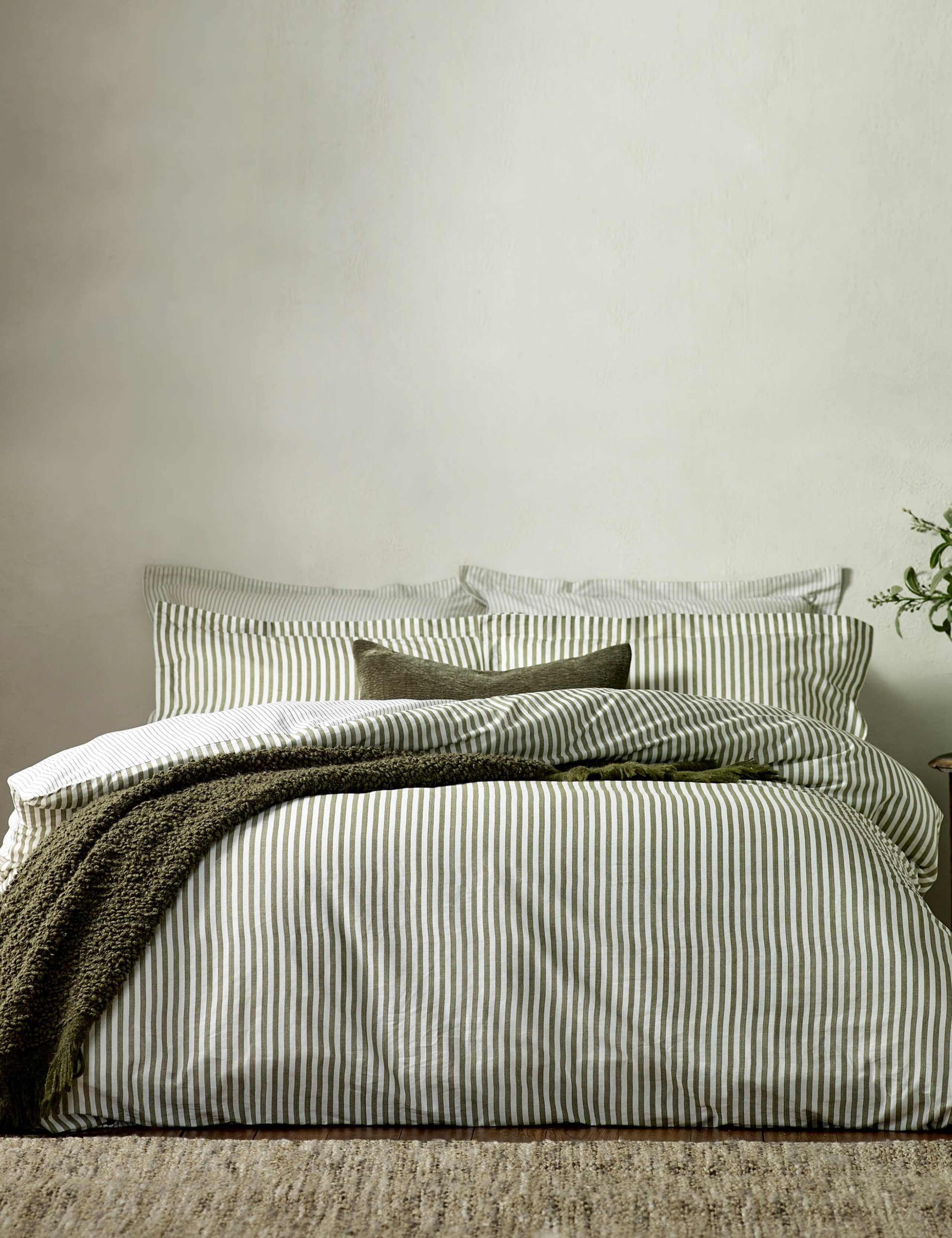 Pure Cotton Hebden Stripe Bedding Set
