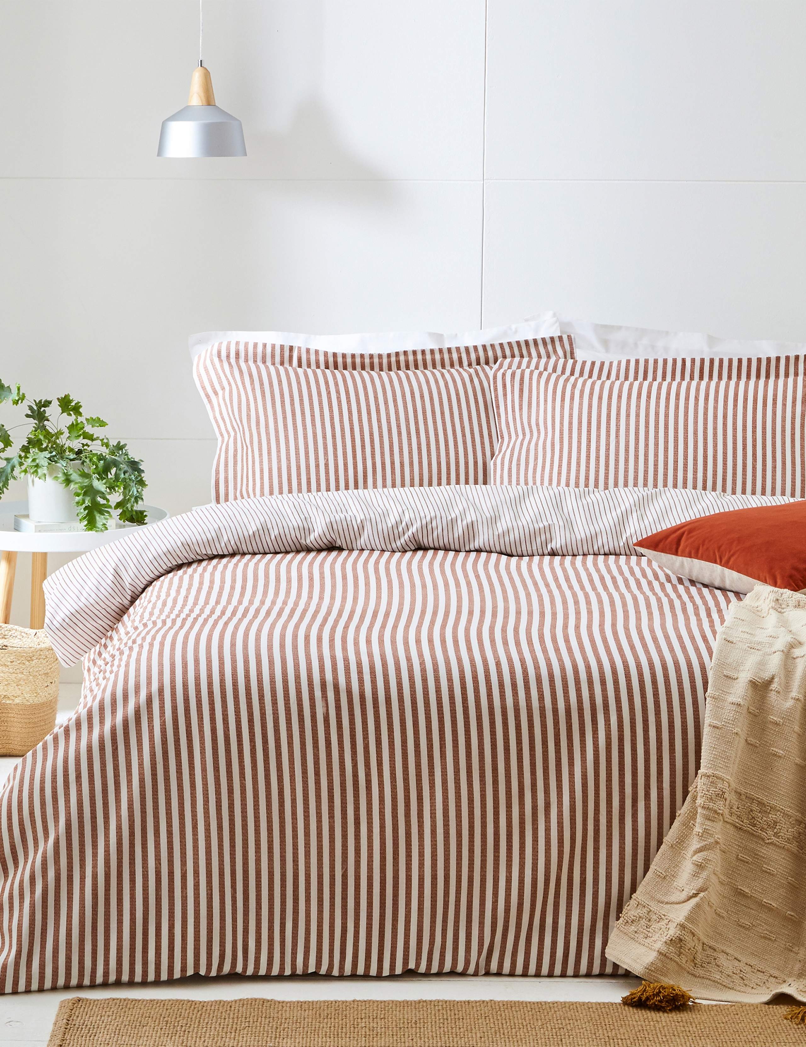 Pure Cotton Hebden Stripe Bedding Set
