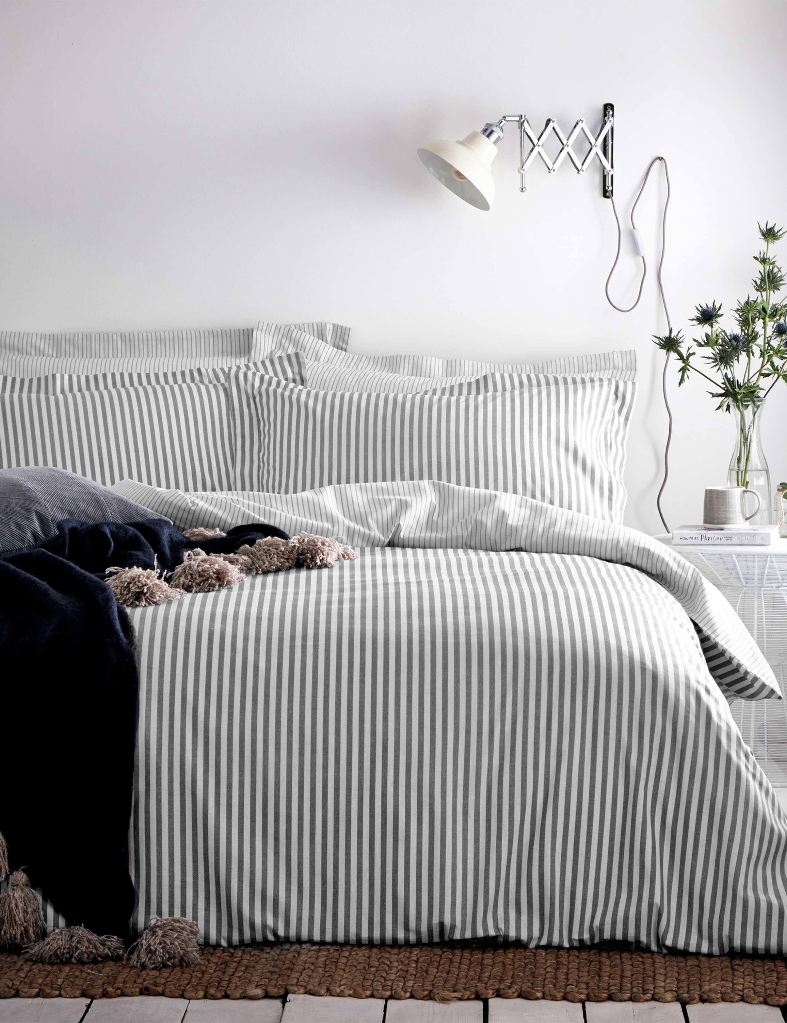 Pure Cotton Hebden Stripe Bedding Set