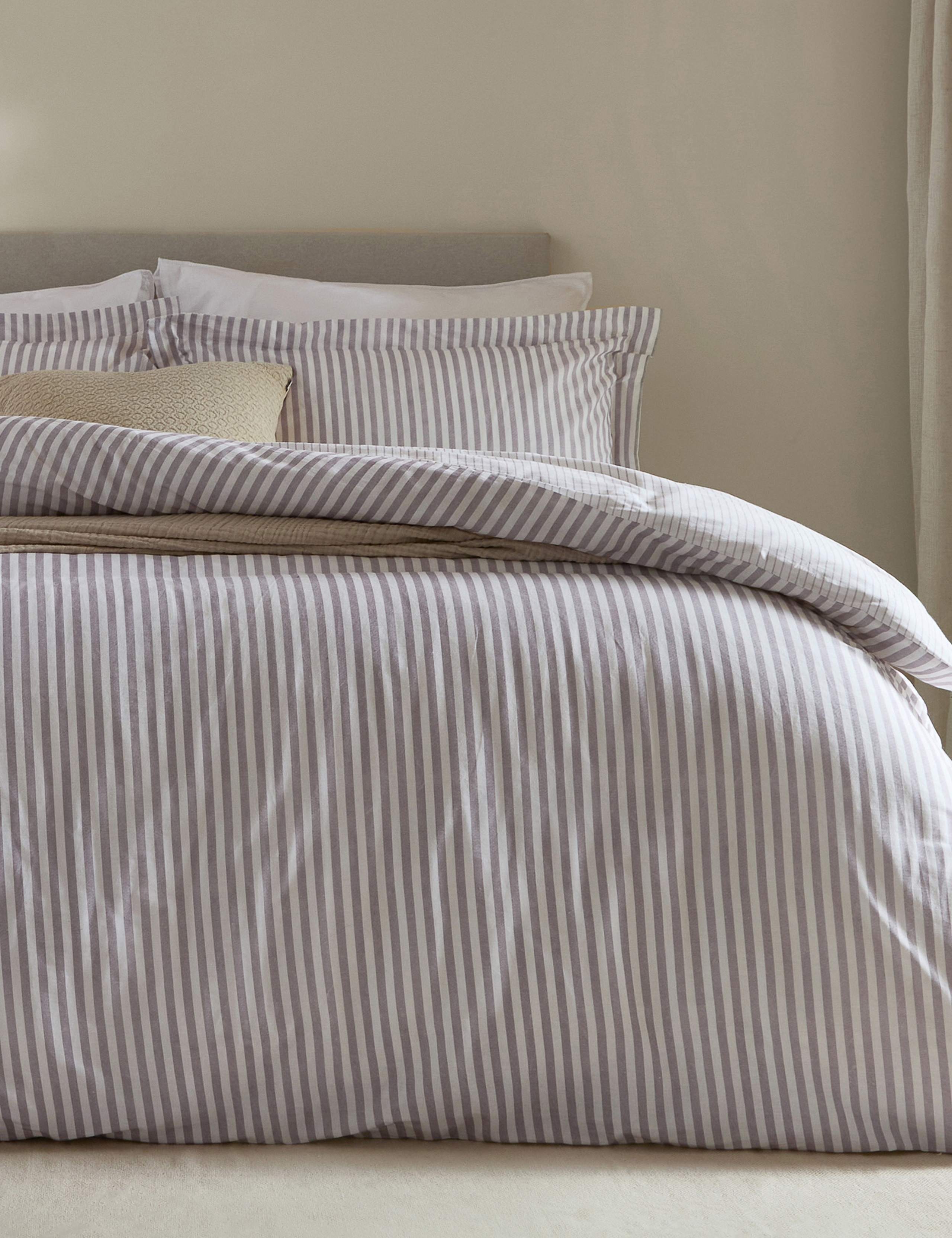 Hebden Striped Cotton Reversible Bedding Set