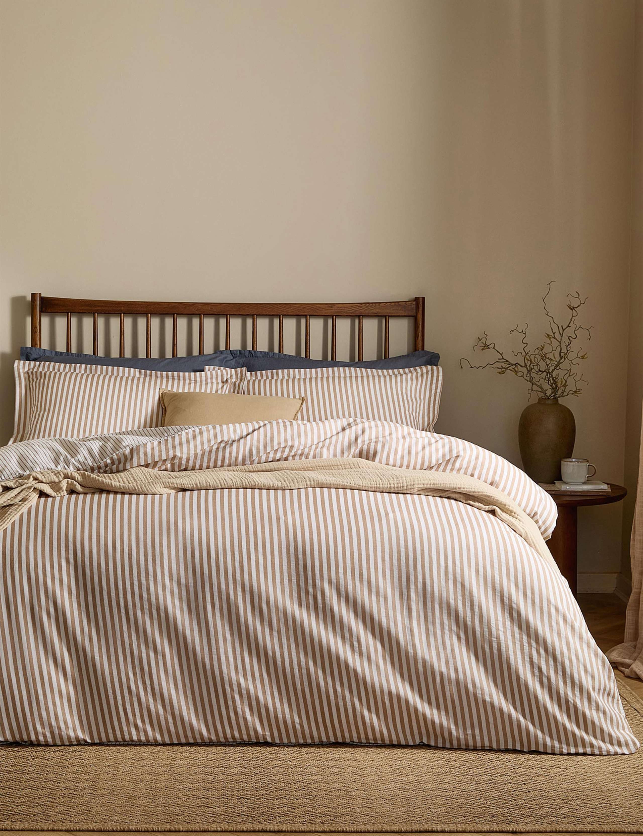 Pure Cotton Hebden Stripe Bedding Set
