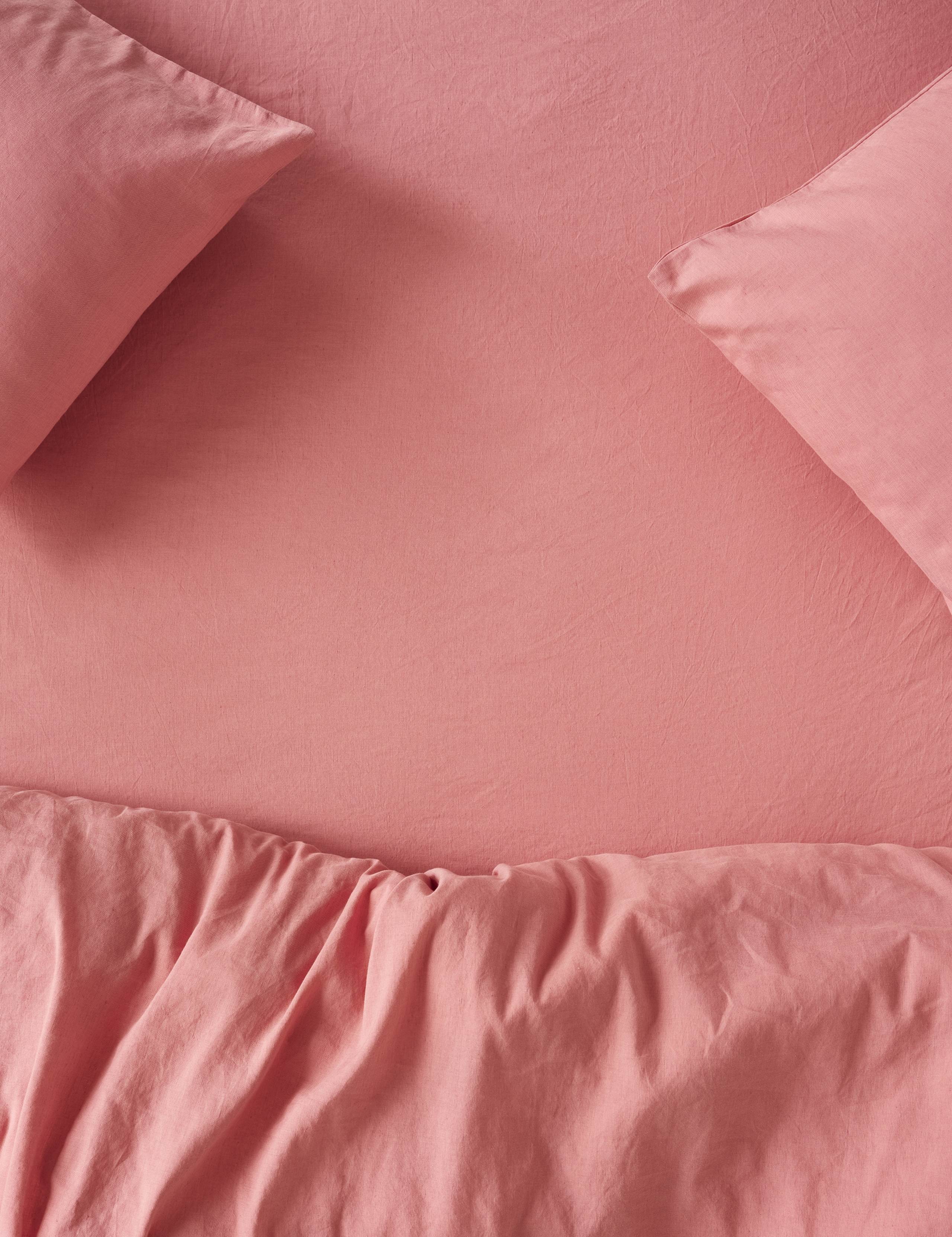Linen Rich Plain Fitted Sheet