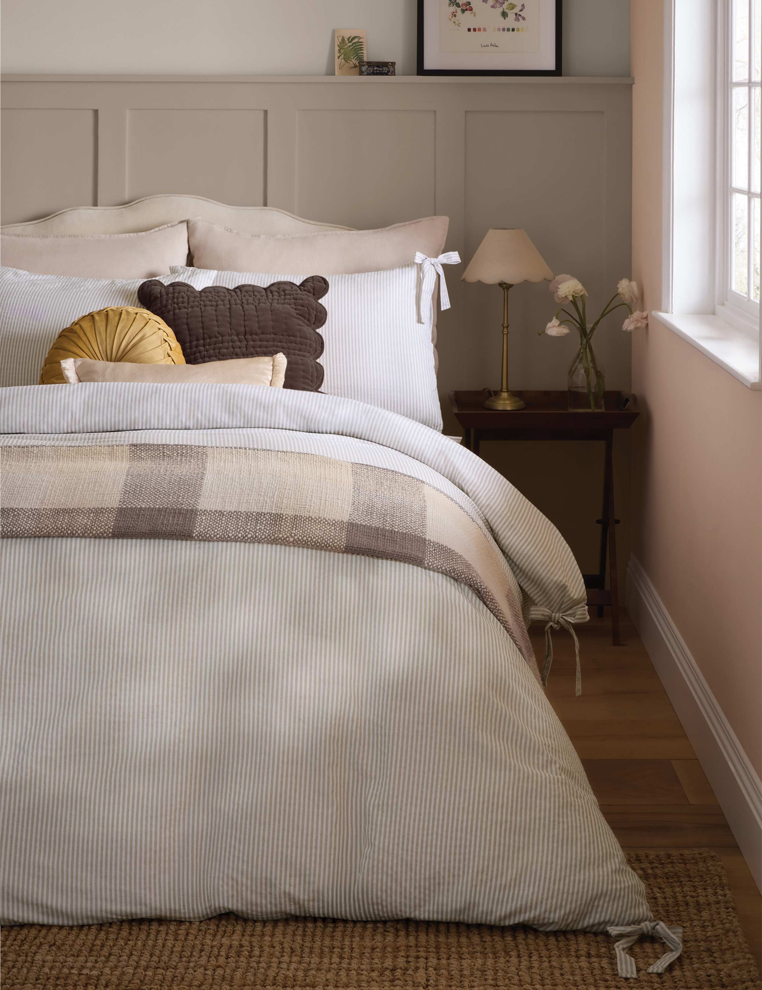 Cotton Rich Cornish Stripe Bedding Set