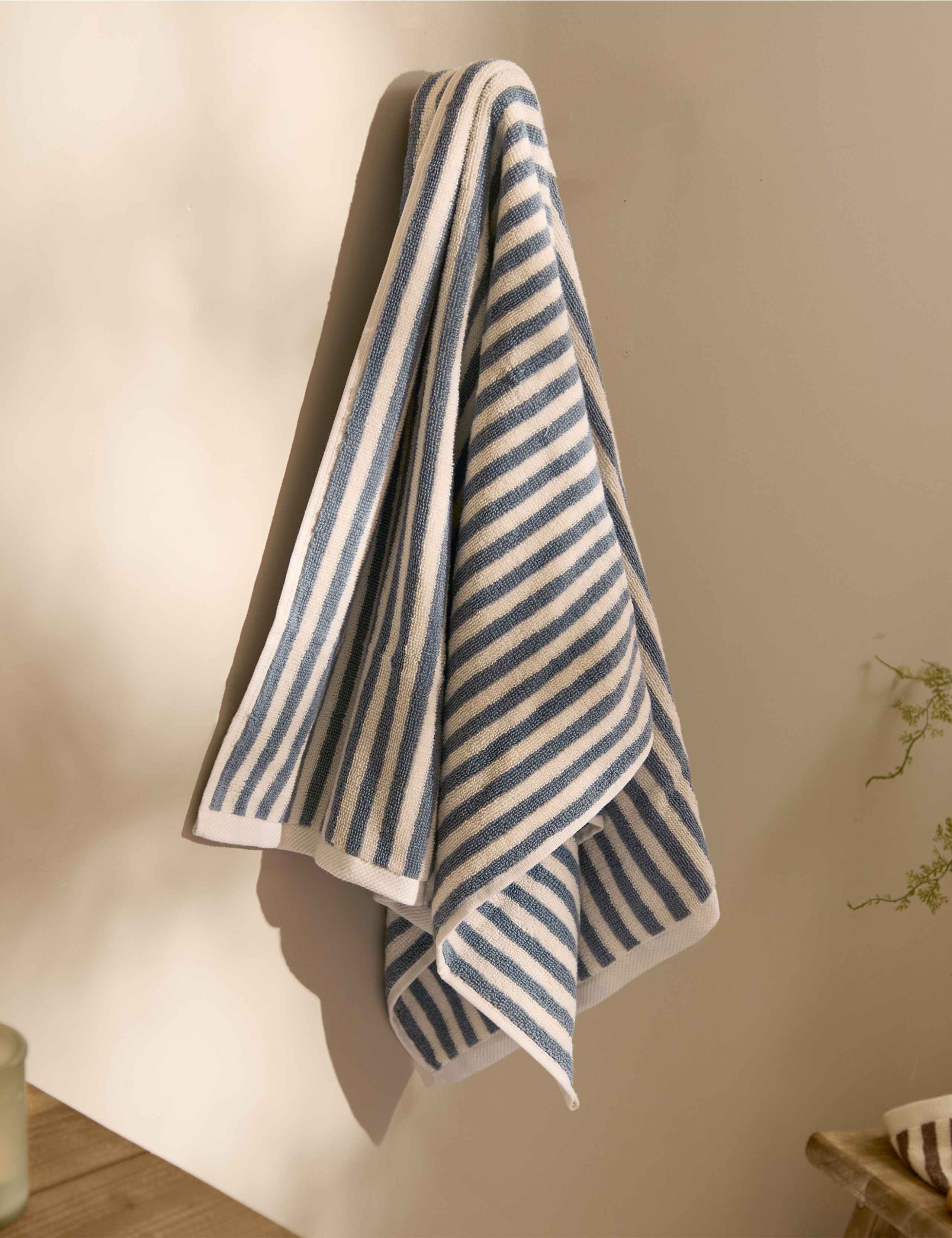 Pure Cotton Hebden Striped Bath Towel