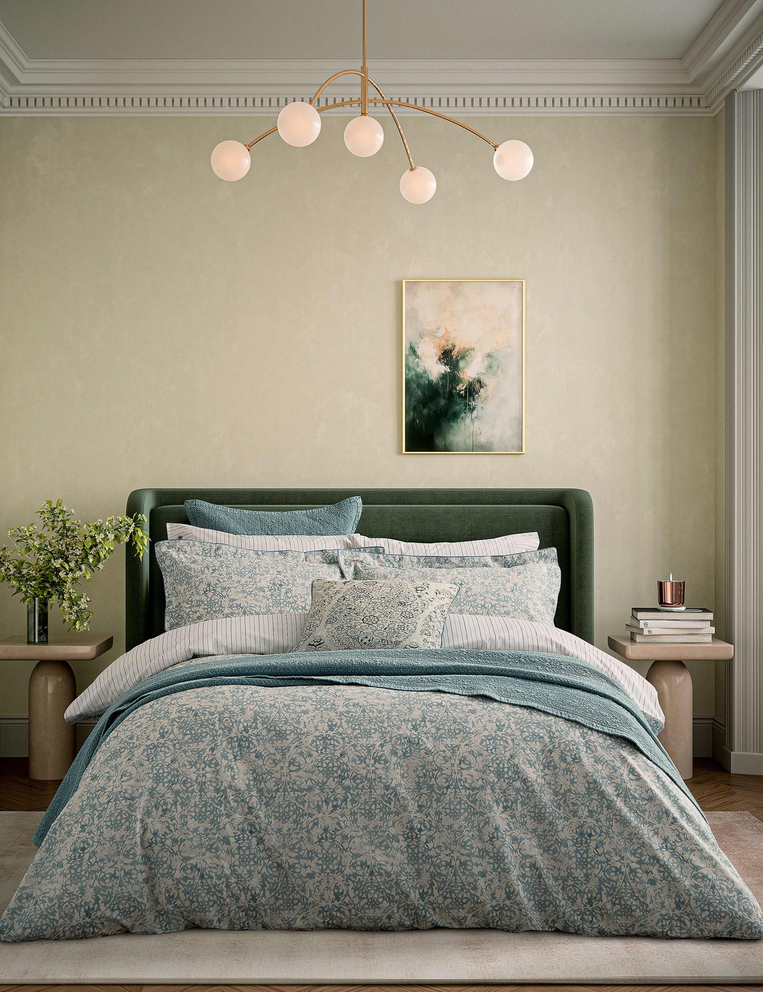 Pure Cotton Patterned Bedding Set