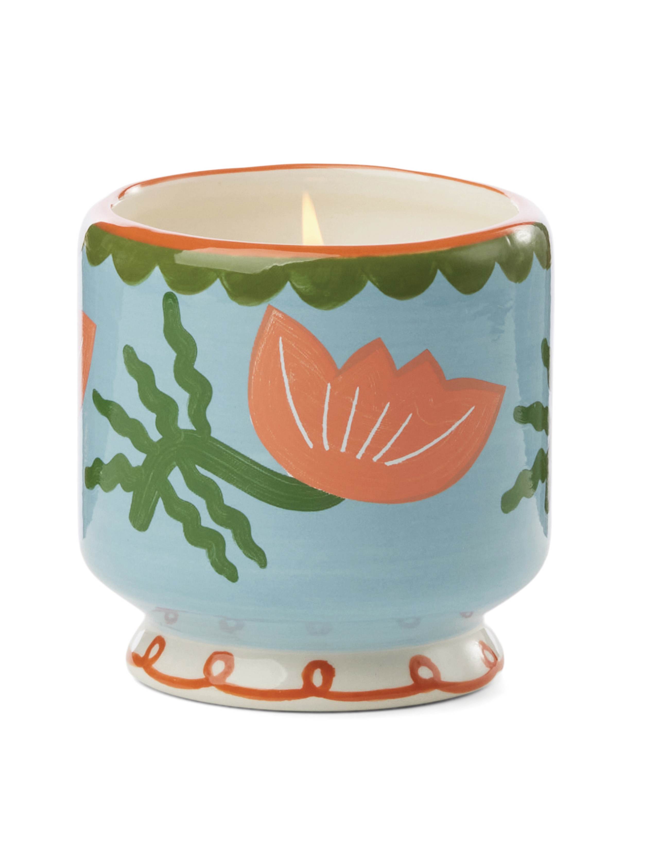 Adopo Flower Cactus Flower Ceramic Candle 226g
