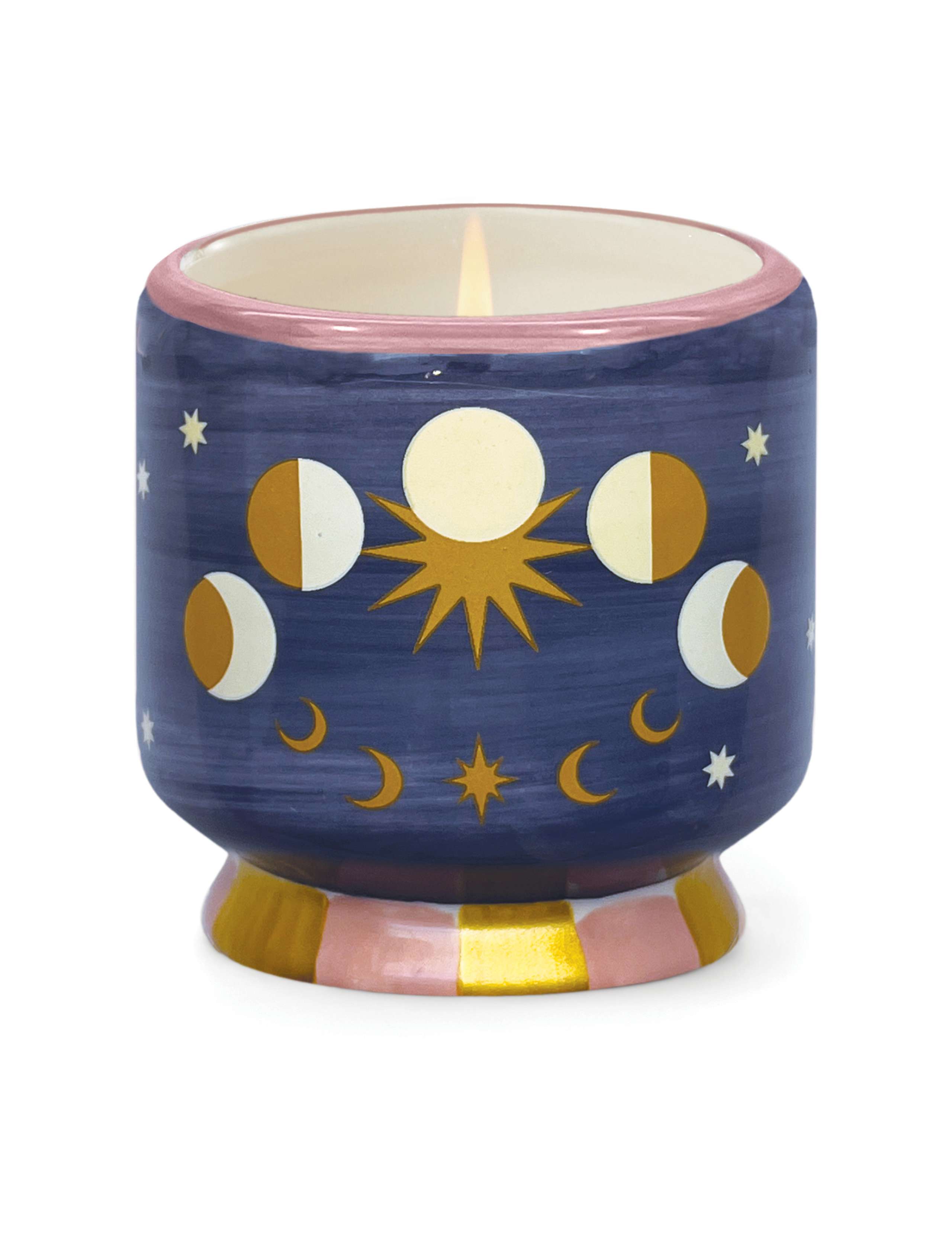 Adopo Moon Phases Jasmine & Rose Boxed Ceramic Candle 226g