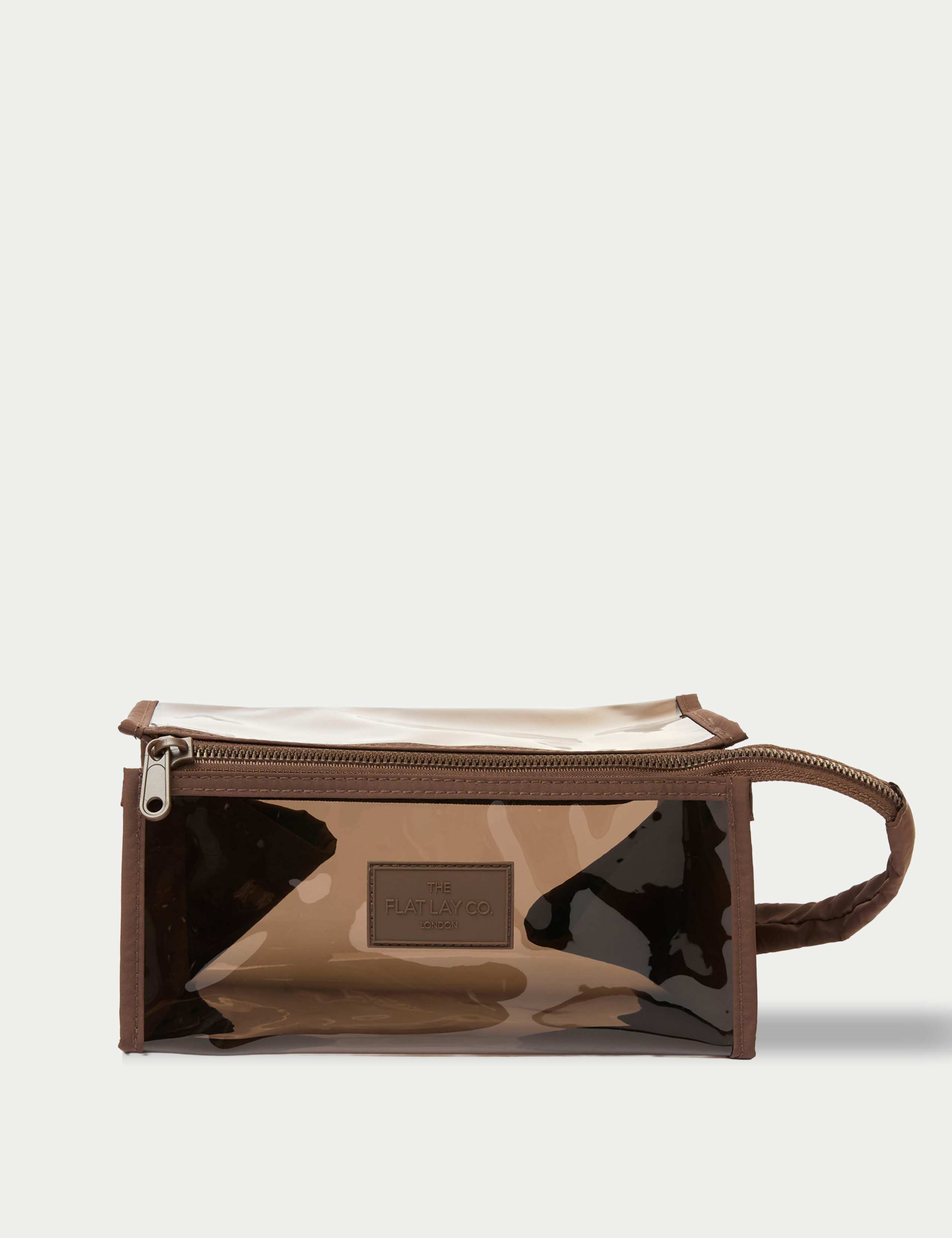 Jelly Flat Lay Makeup Box Bag - Espresso