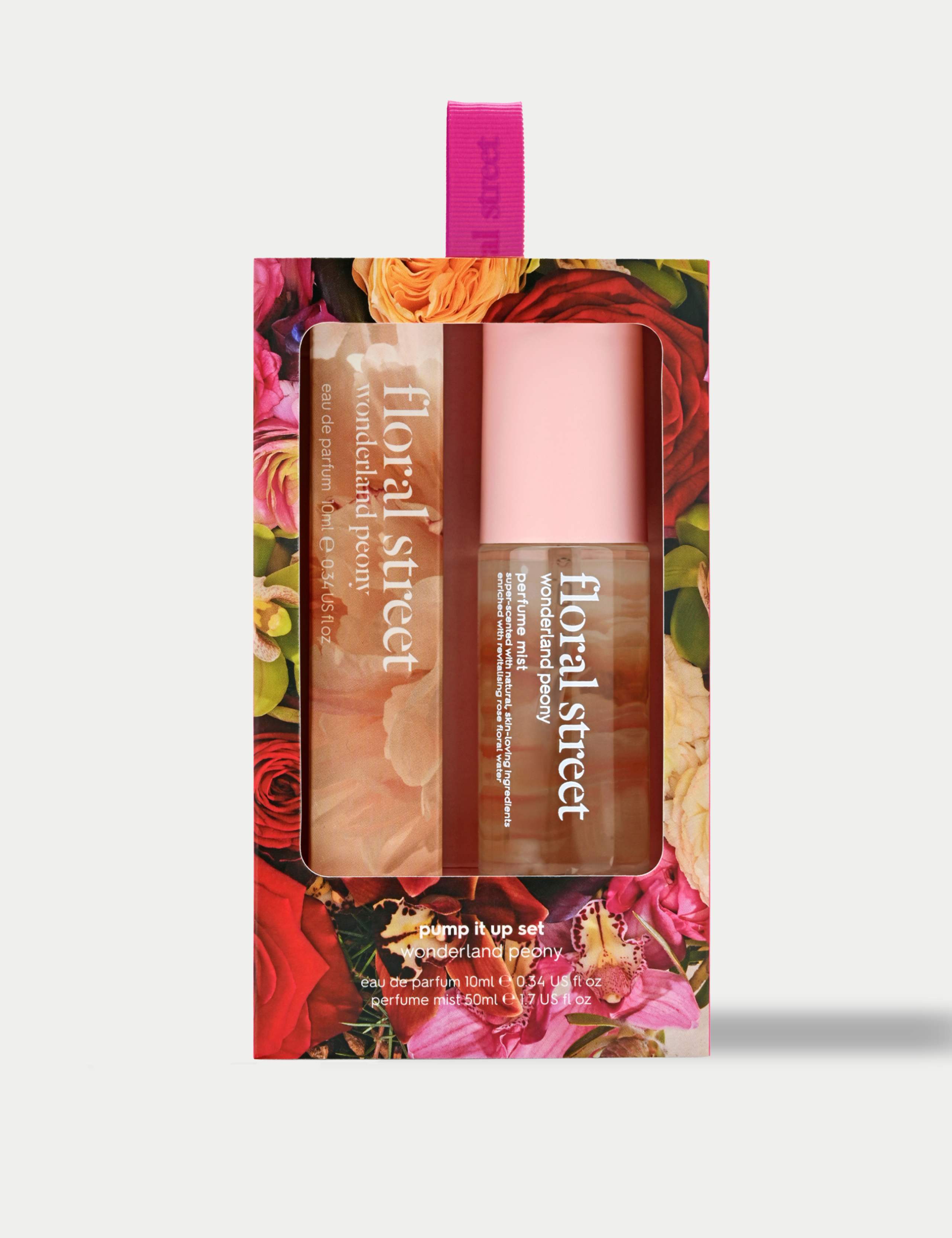 Wonderland Peony Pump It Up Set: Perfume Mist 50ml + Eau de Parfum 10ml