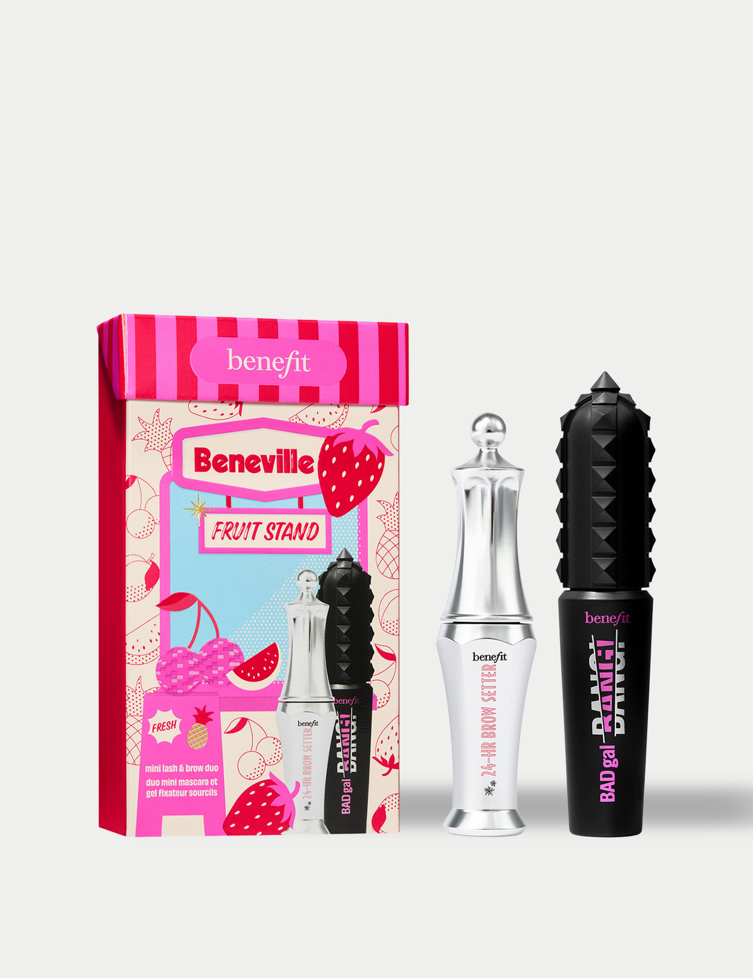 Beneville Fruit Stand, Mini Mascara & Brow Duo Makeup Stocking Filler