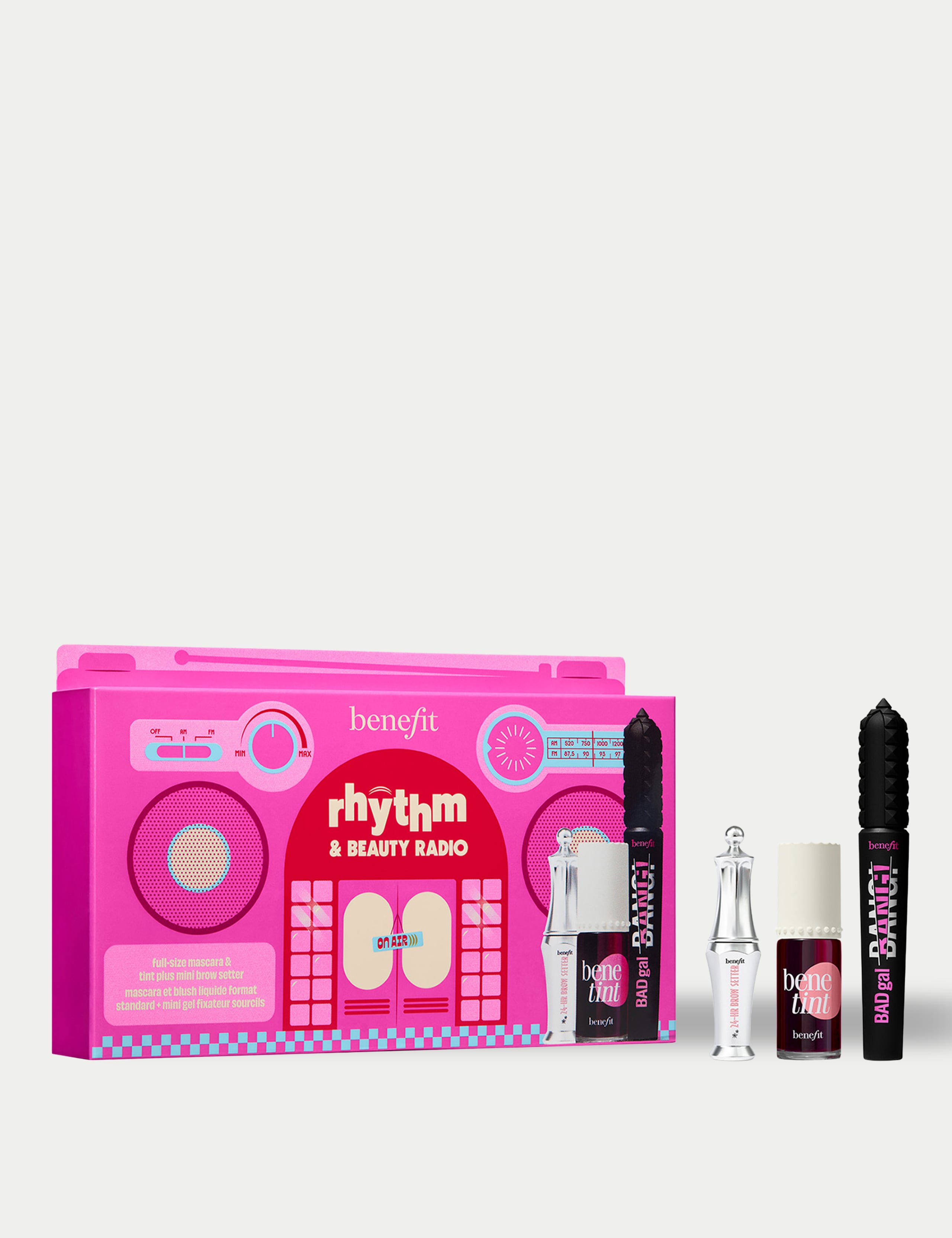 Rhythm & Beauty Radio, Mascara, Brow & Lip Tint Trio Gift Set