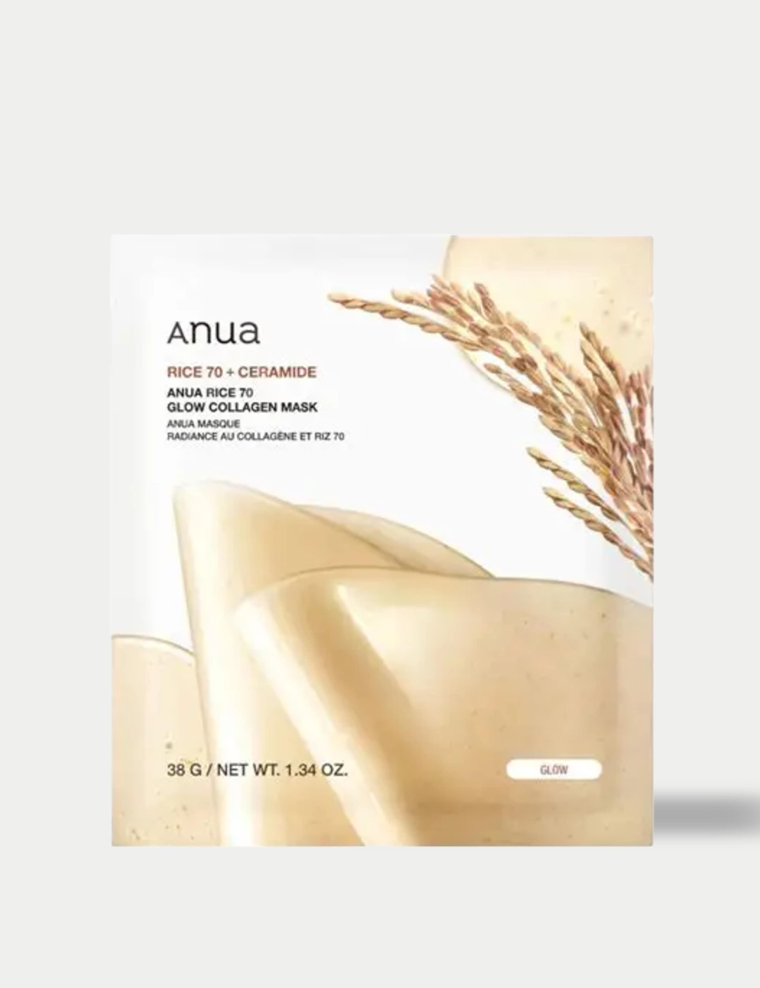 4pk Rice 70 Glow Collagen Mask