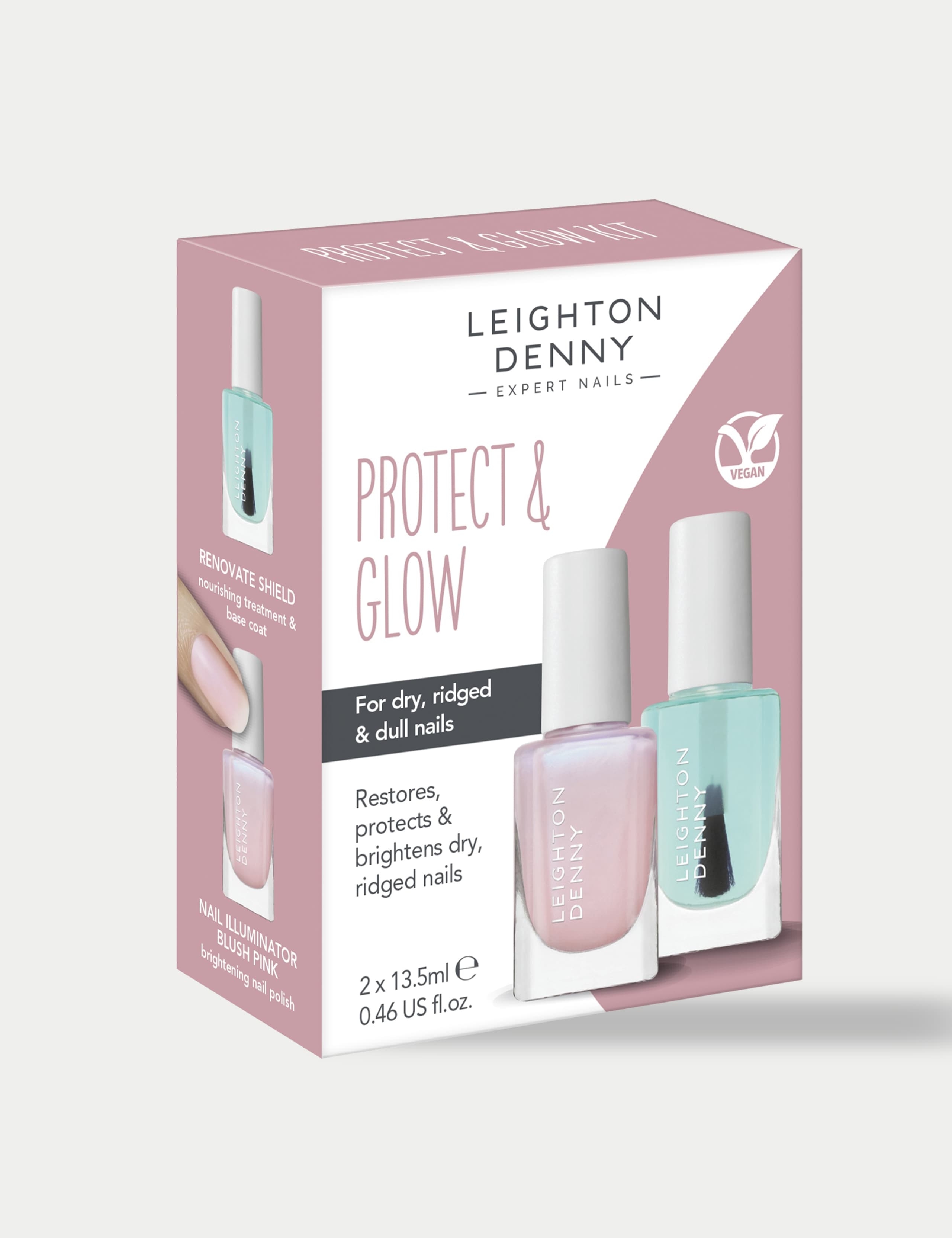 Protect & Glow Kit for Dry, Ridged & Dull Nails. Saving 25%