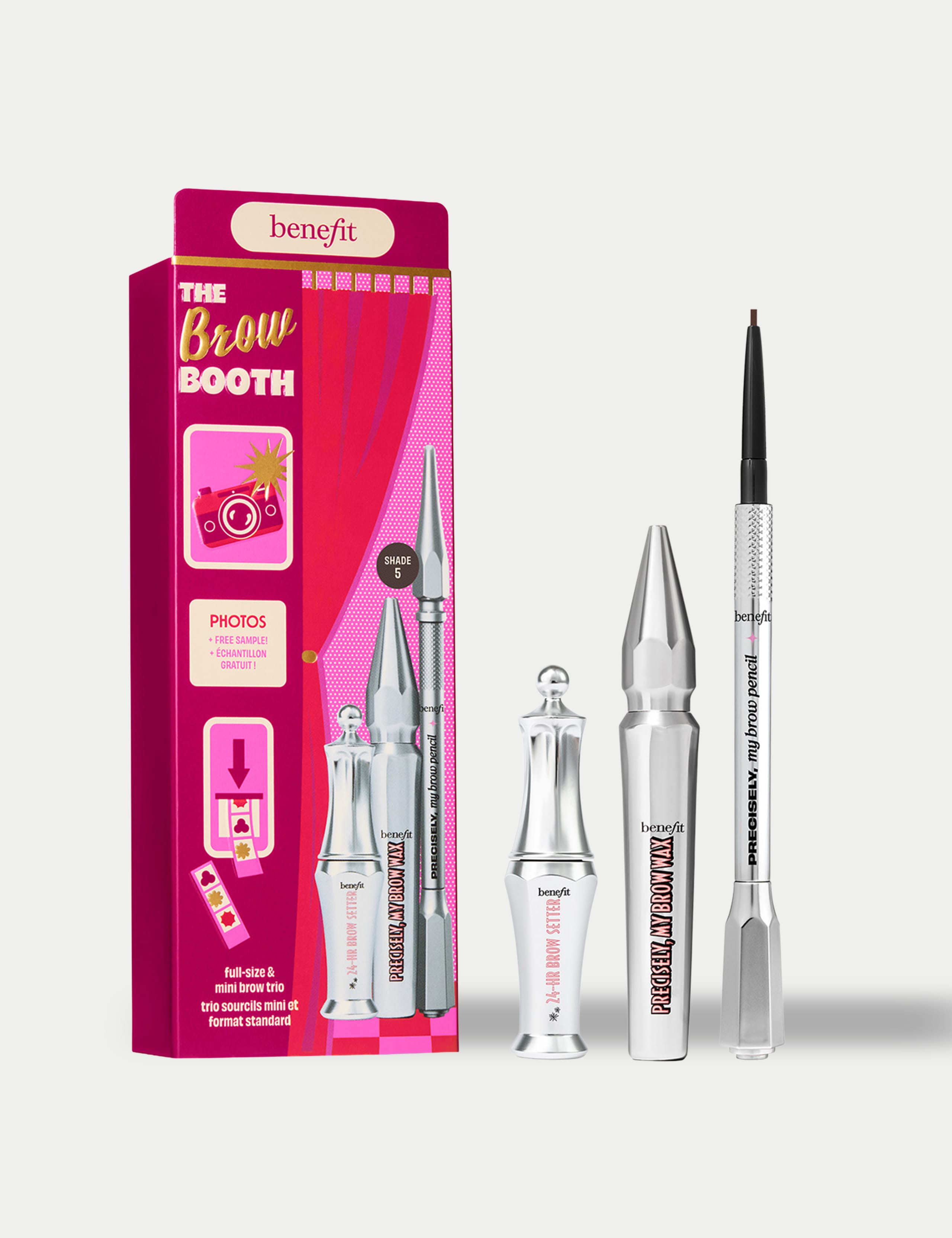The Brow Booth Brow Pencil, Wax & Eyebrow Gel Trio - Worth £67.85