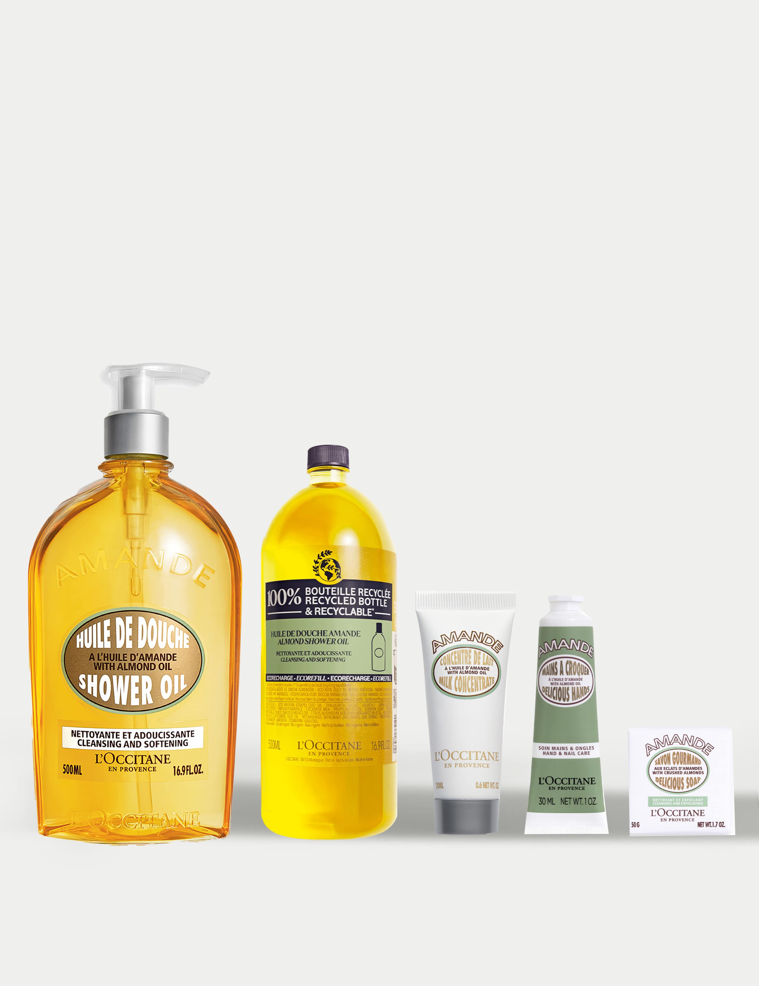 Deluxe Almond Shower Oil & Refill Bundle
