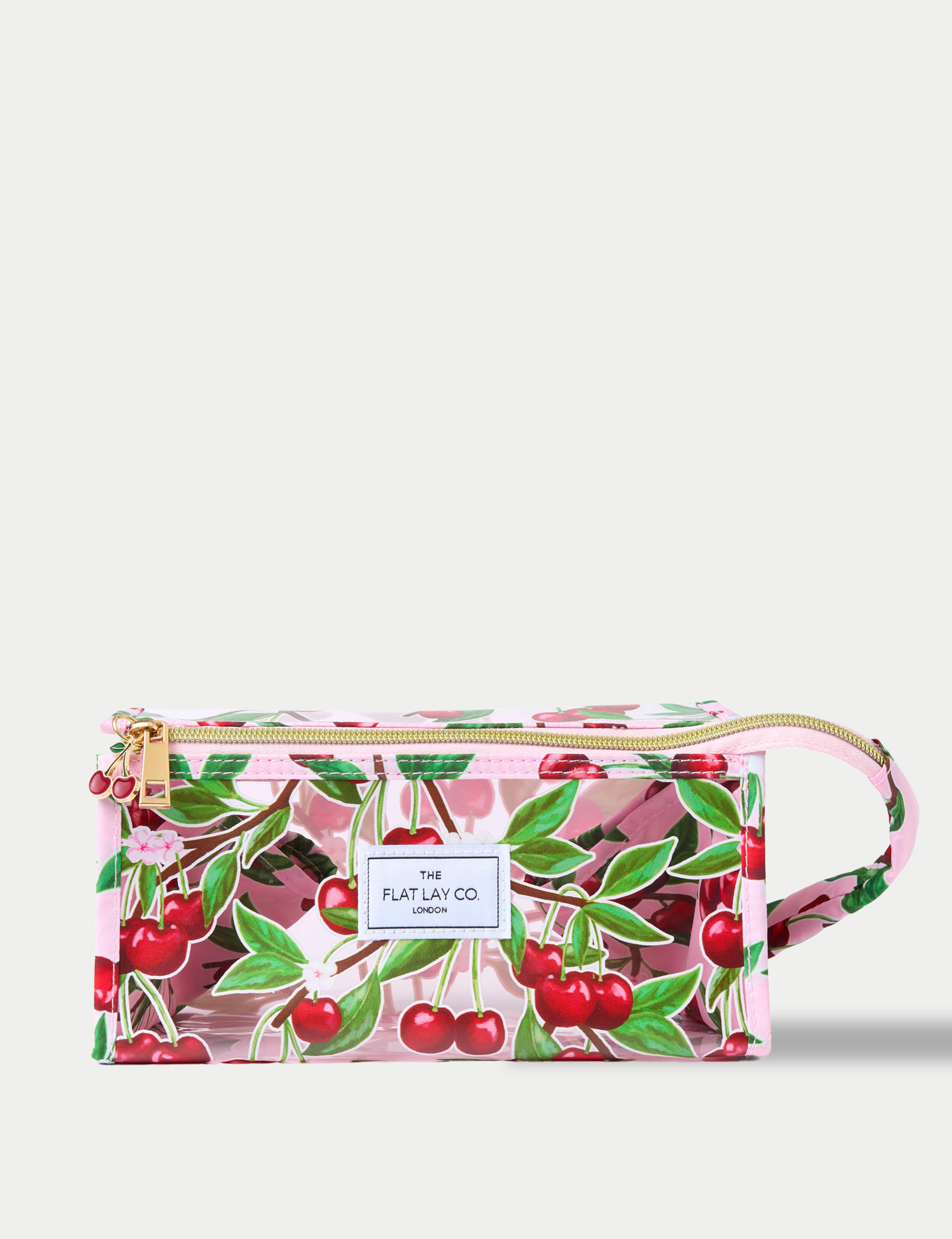 Jelly Flat Lay Makeup Box Bag - Cherries