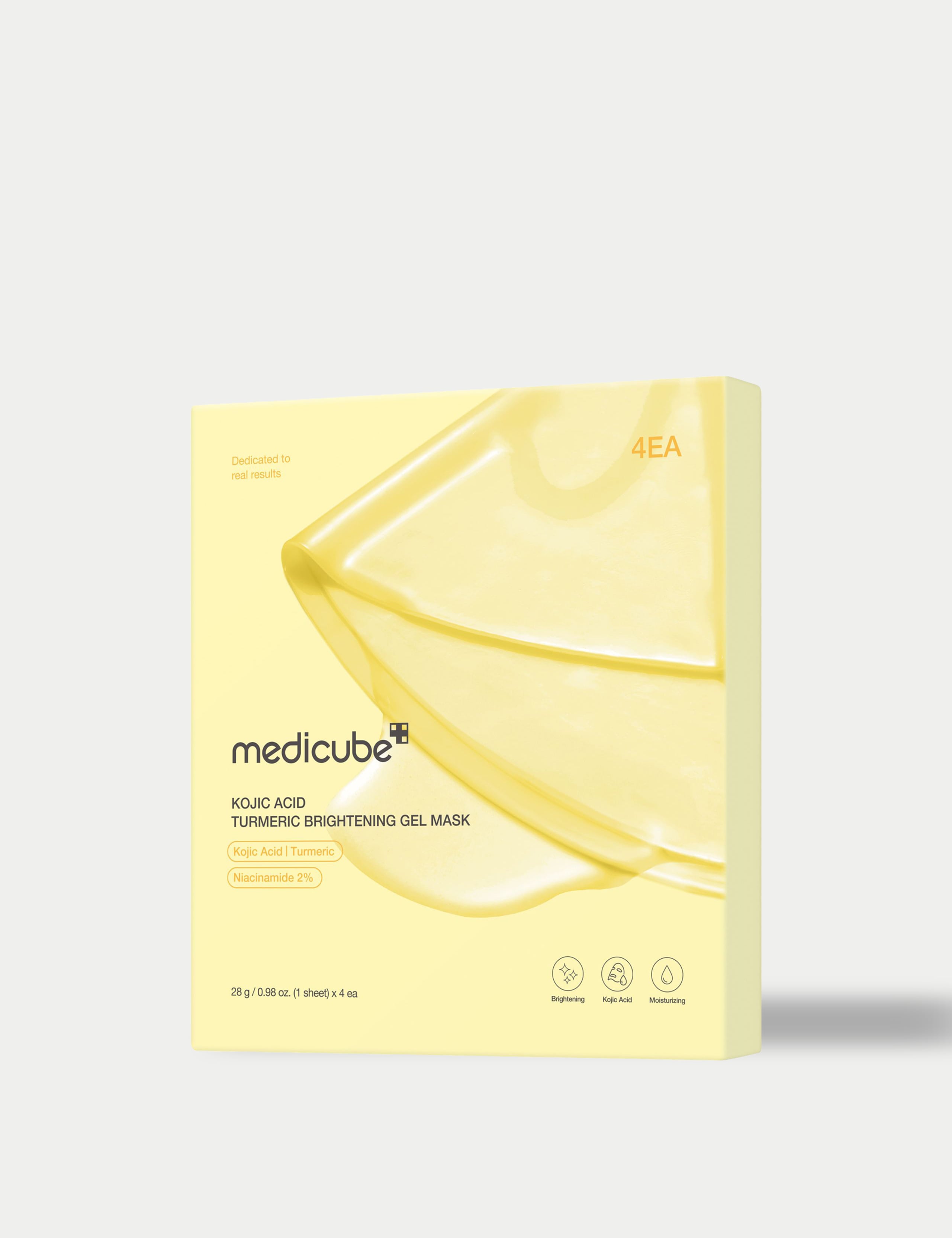 Kojic Acid Turmeric Brightening Gel Masks (4 Pack)