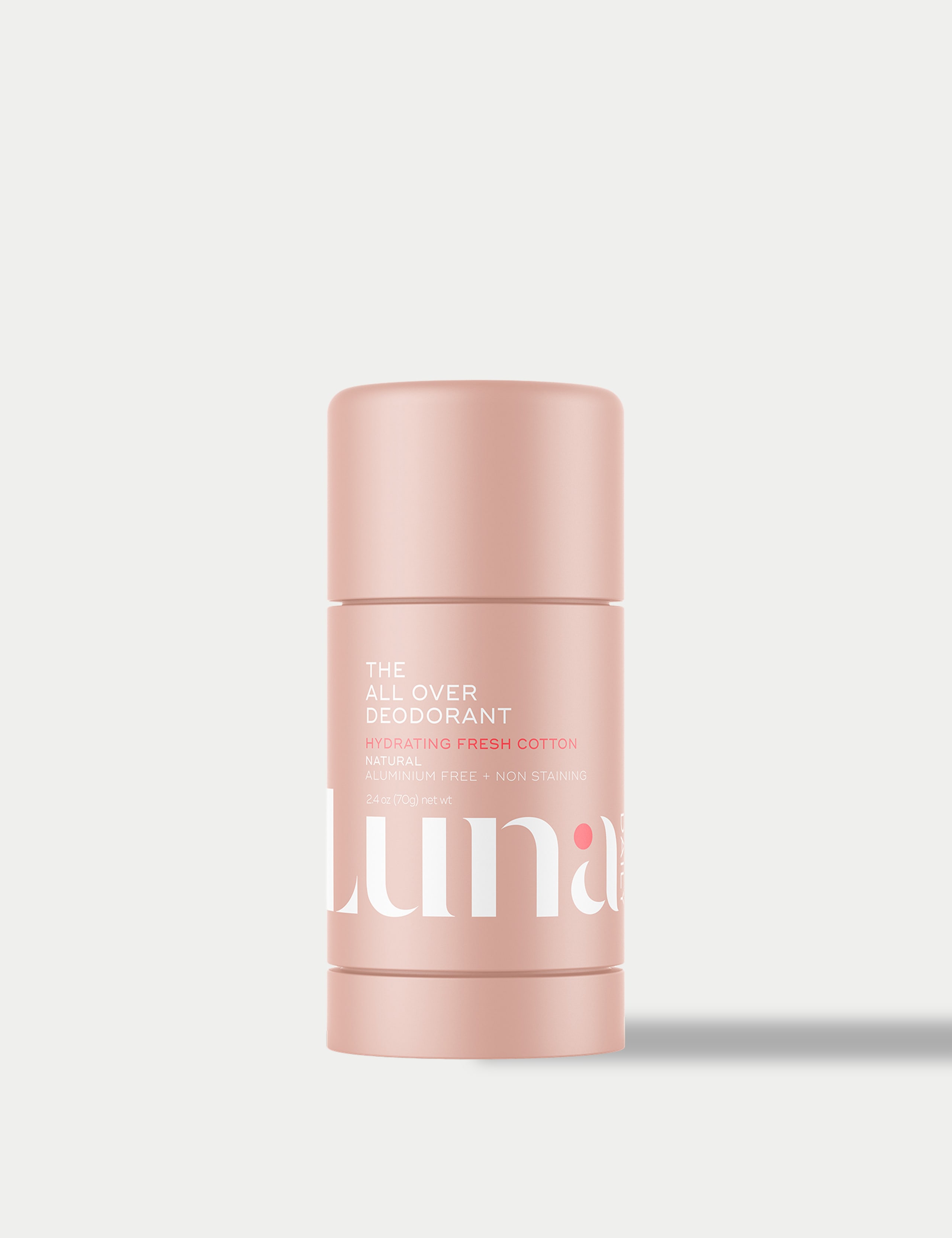 The All Over Deodorant™- Extra-strength, Natural, Non-Staining Deodorant Stick - Soft Cotton 70g