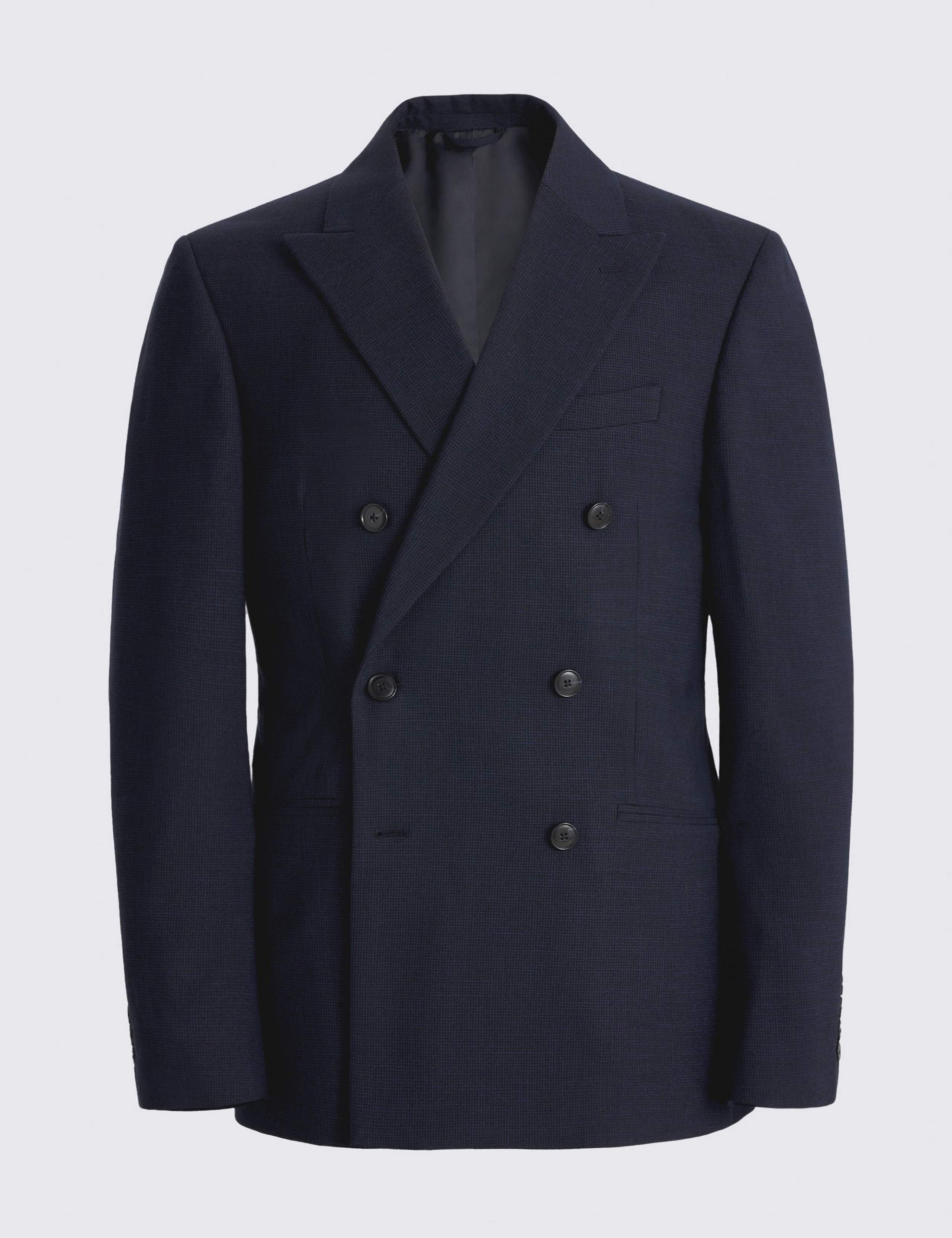2 Piece Slim Fit Puppytooth Double Breasted Suits 3 of 5