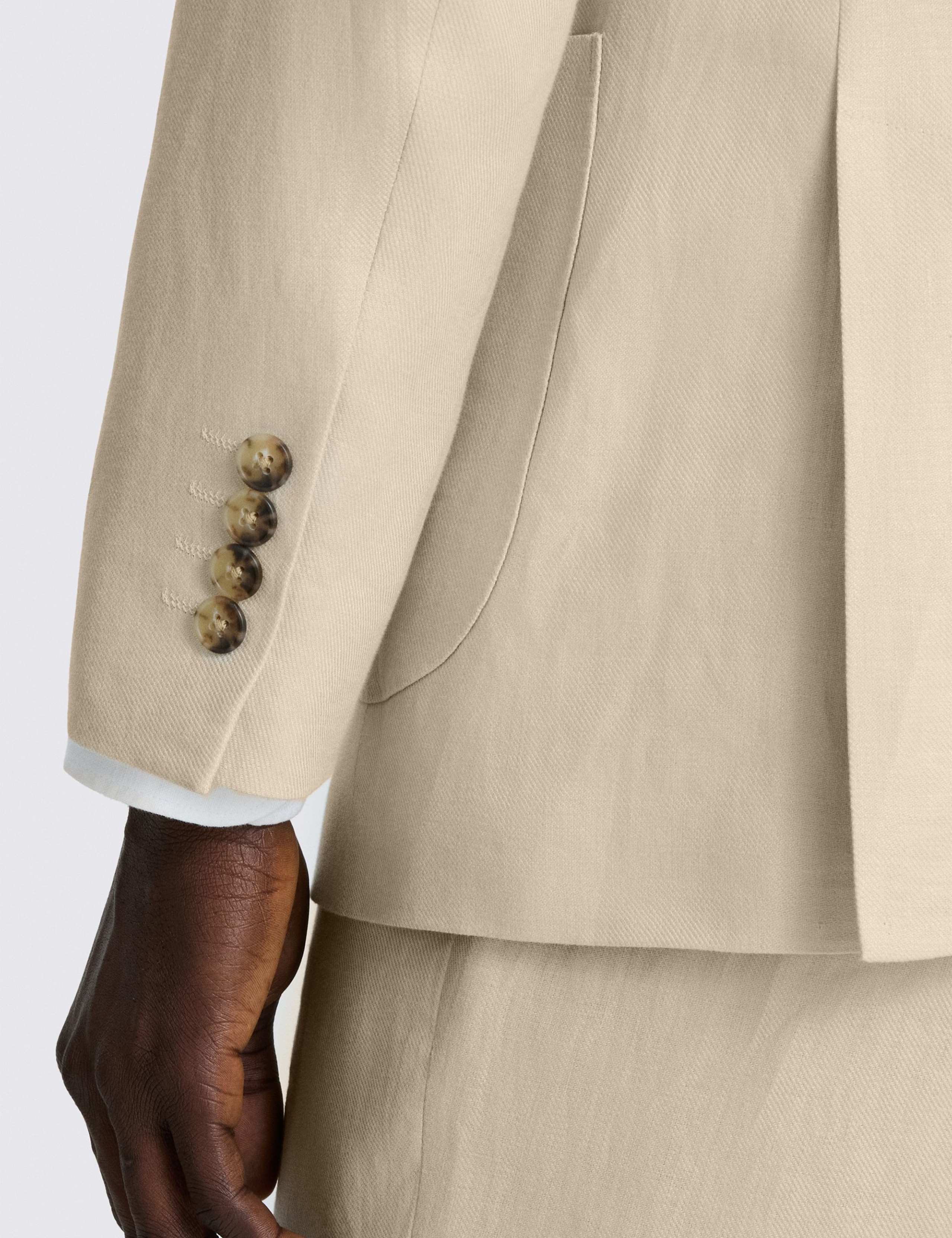 Tailored Fit Pure Linen Twill Suit 6 of 6