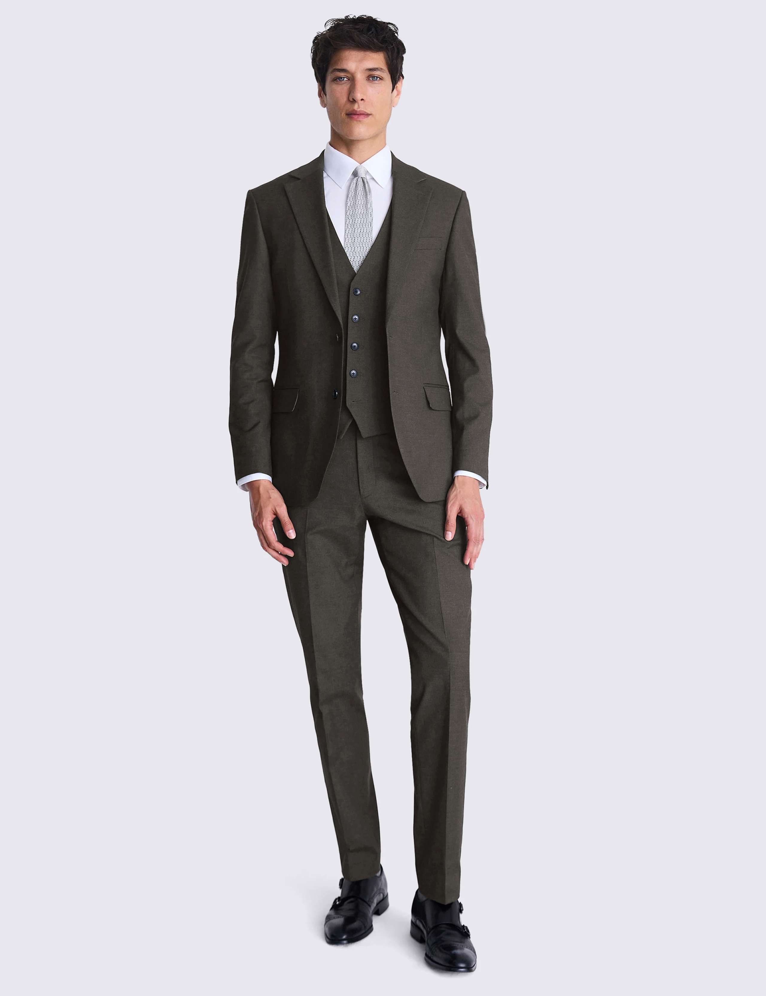 3 Piece Tailored Fit Stretch Suit 1 of 7