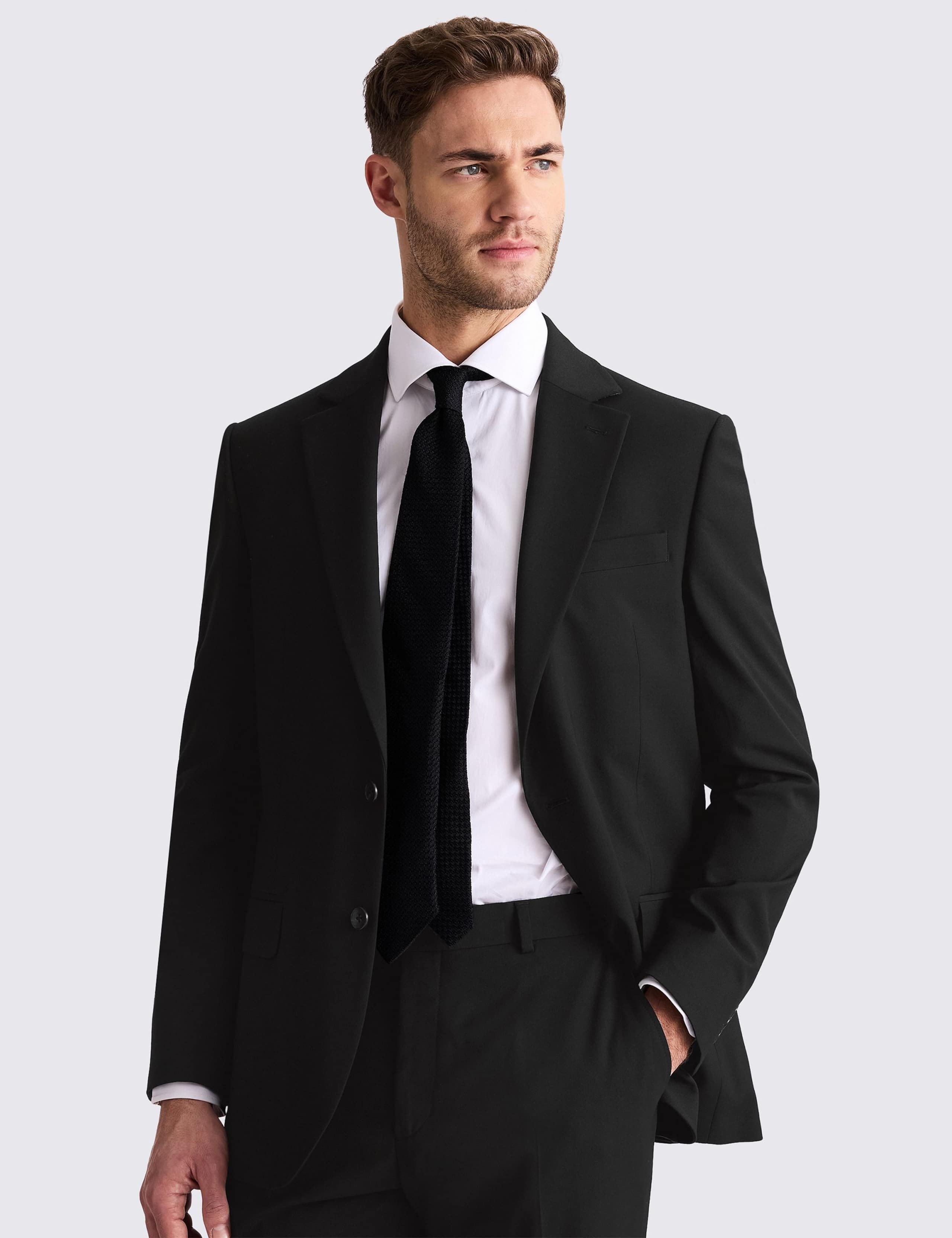 Tailored Fit Stretch Suit Jacket