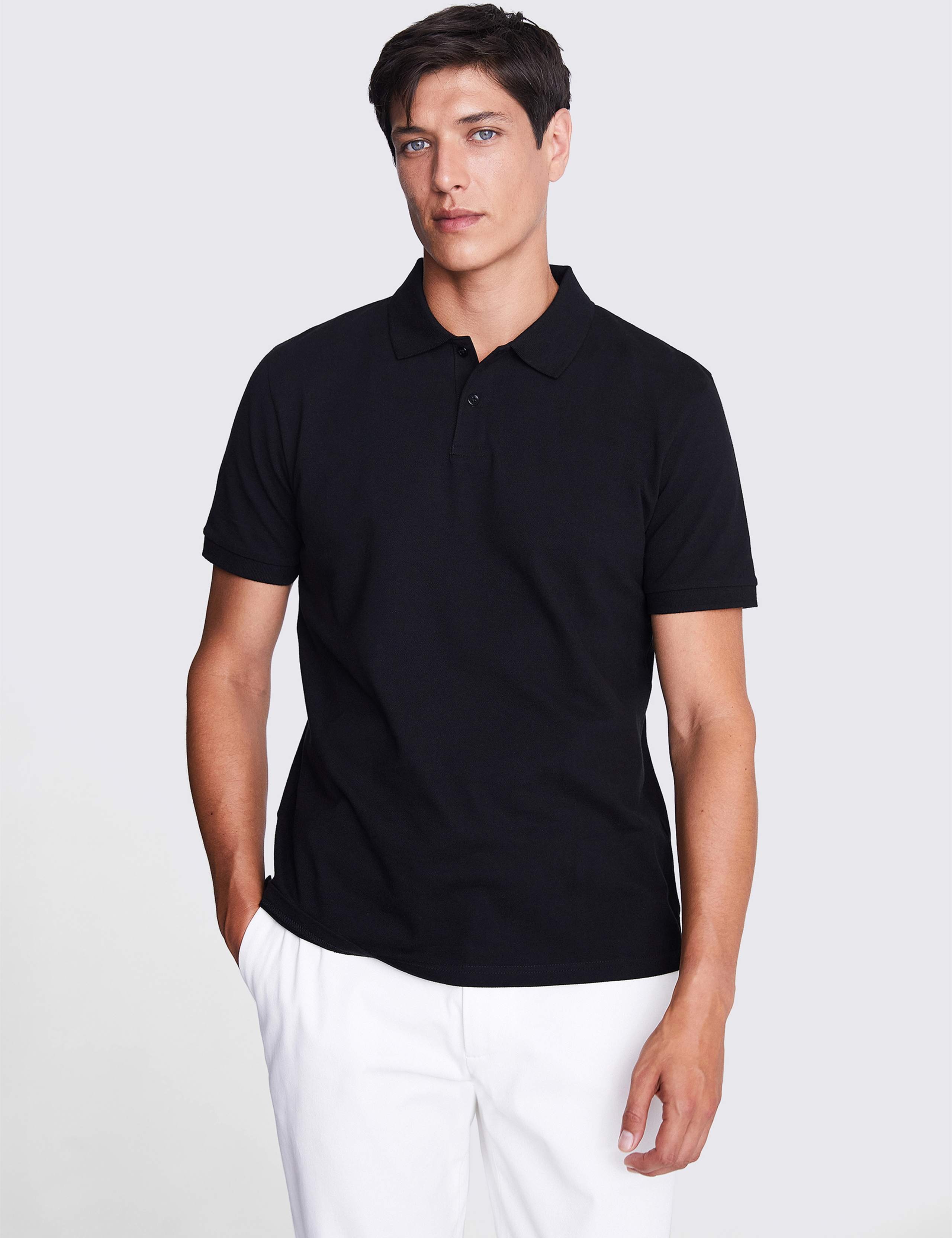 Cotton Rich Piqué Polo Shirt