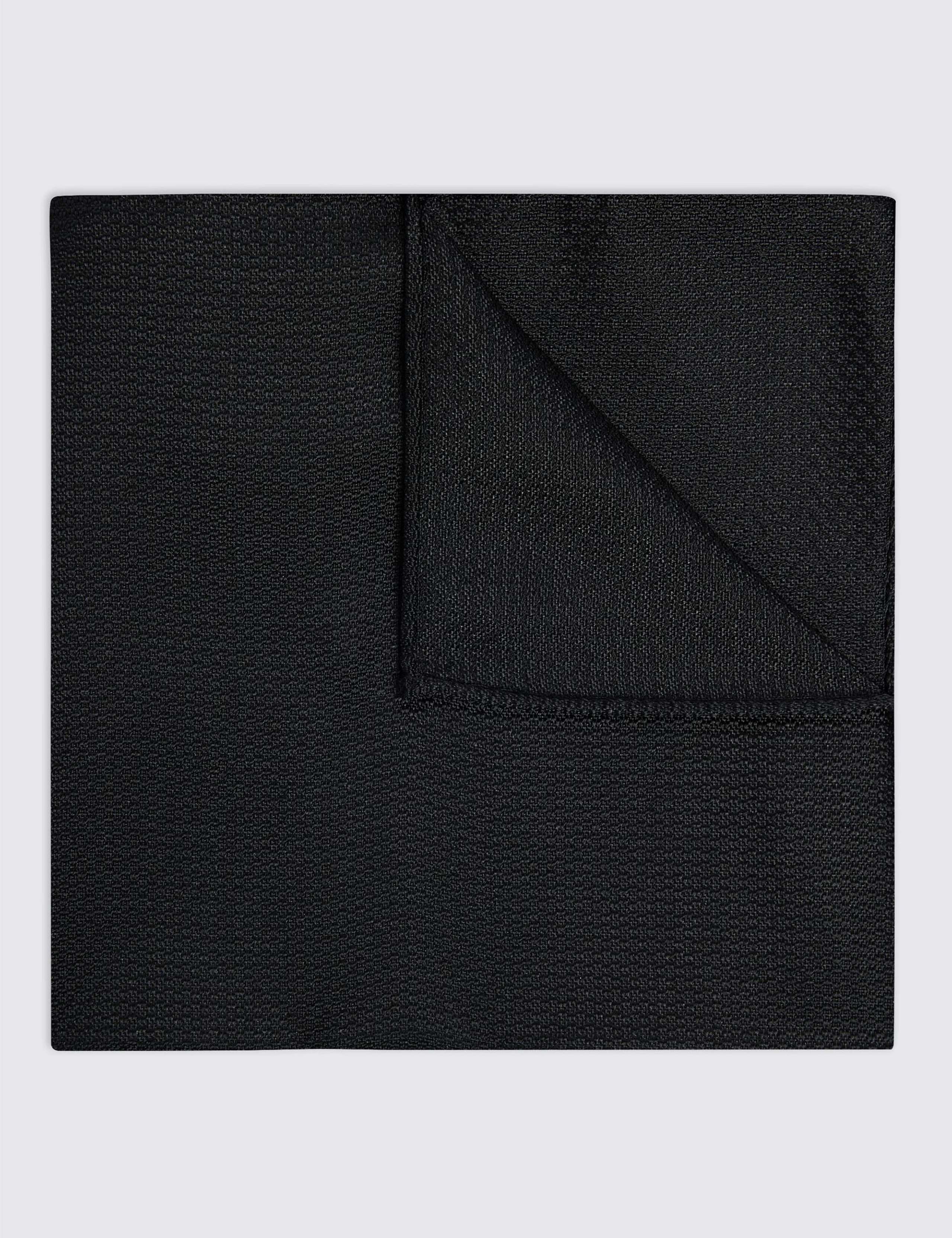 Woven Textured Pure Silk Pocket Square