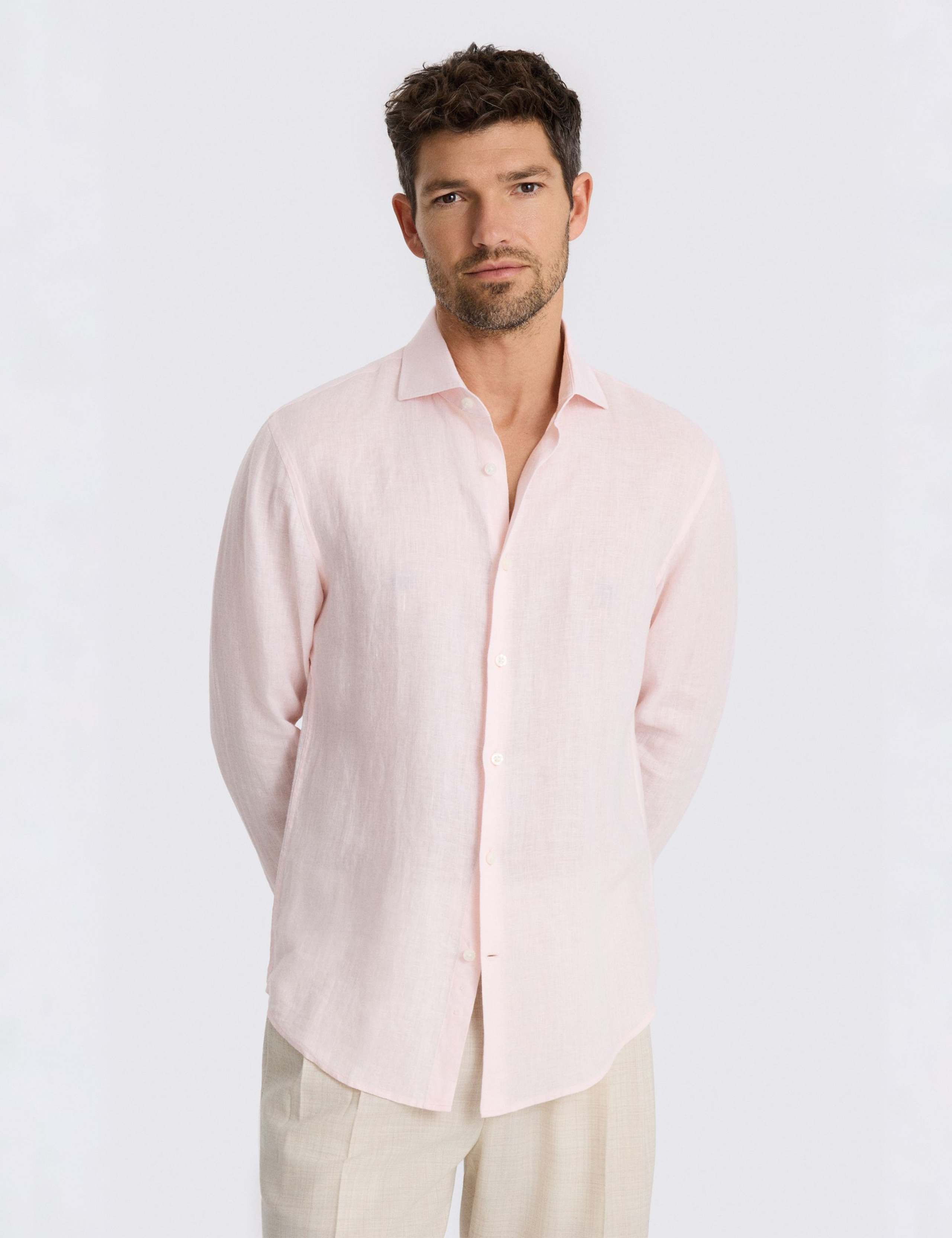 Tailored Fit Pure Linen Shirt