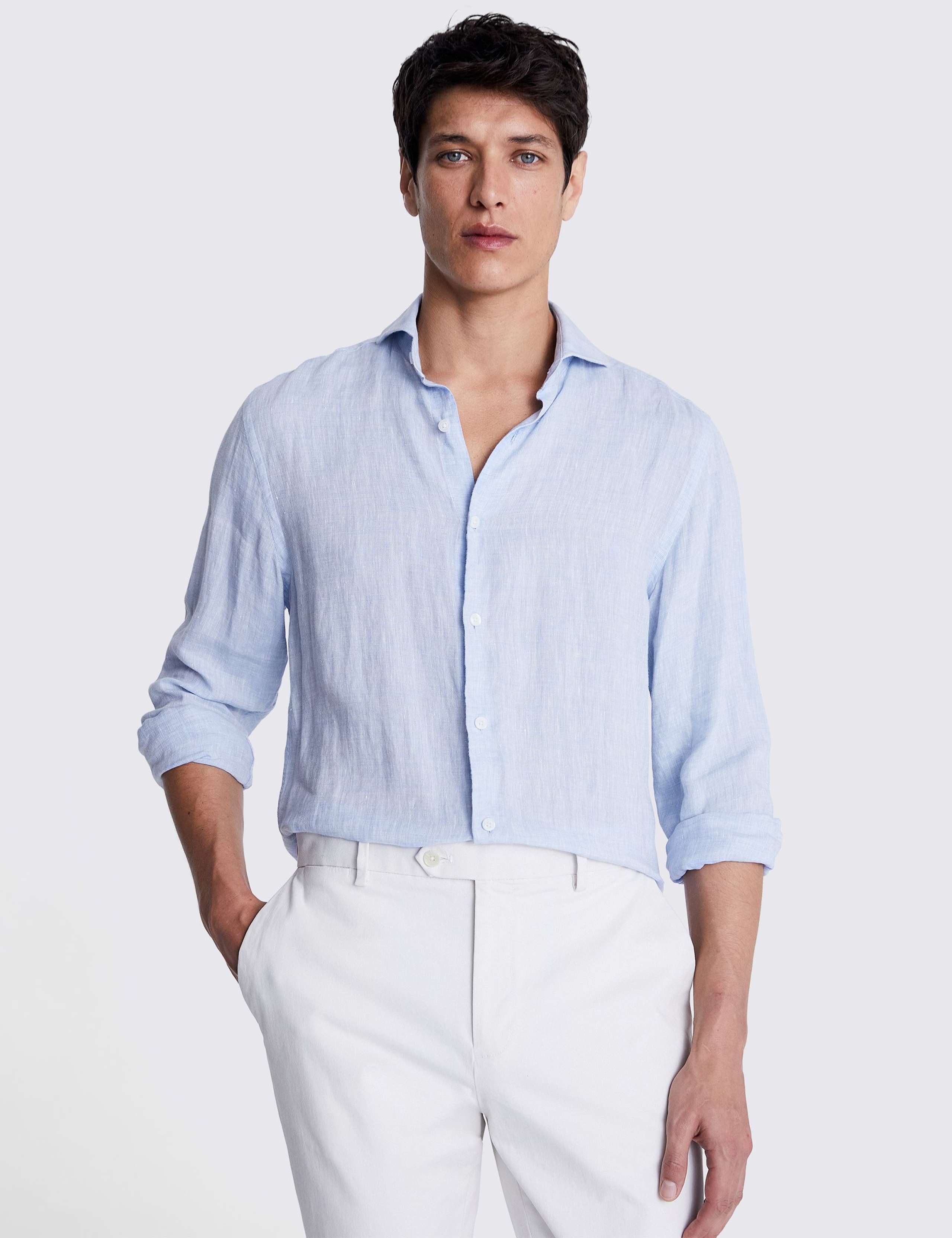 Tailored Fit Pure Linen Shirt