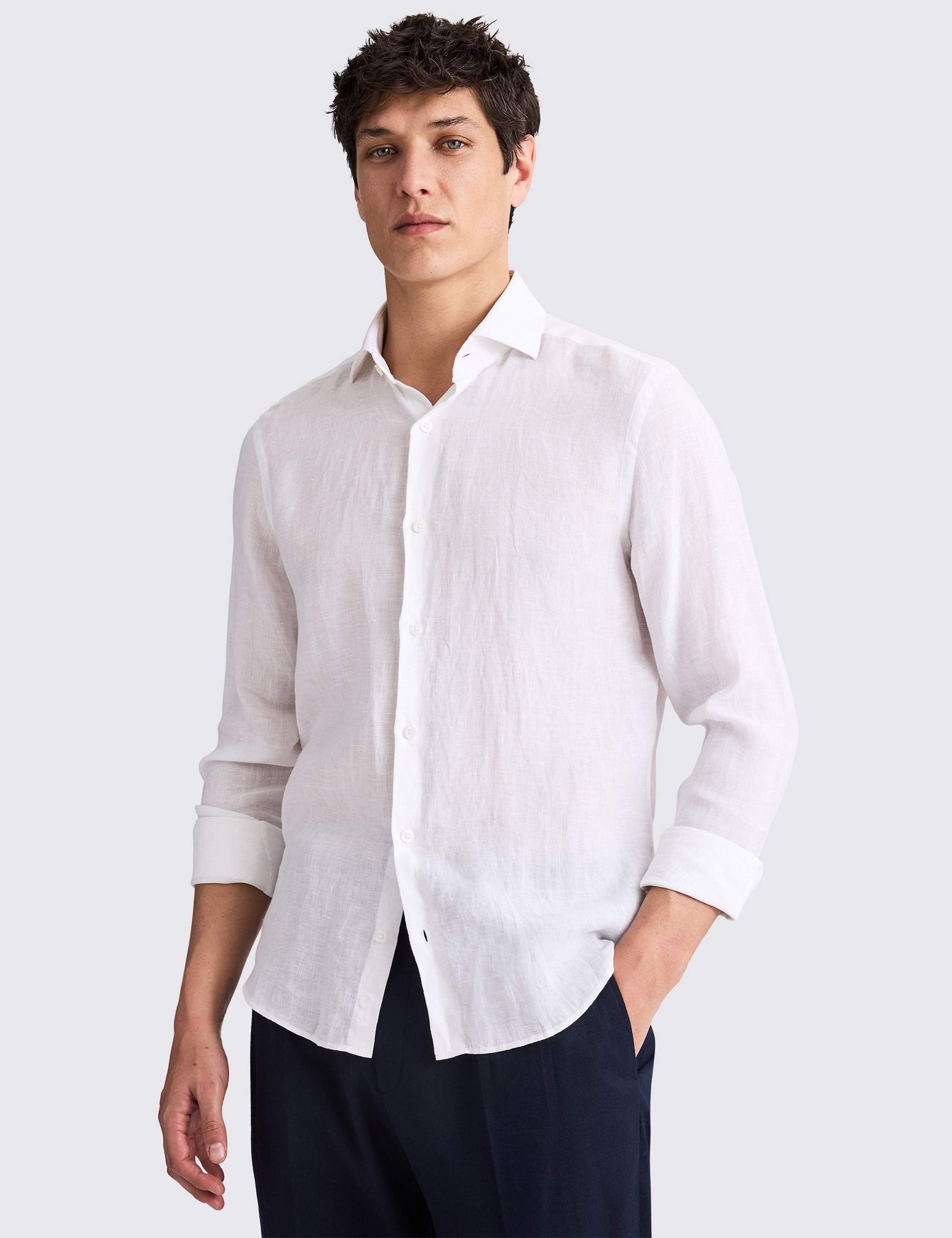 Tailored Fit Pure Linen Shirt