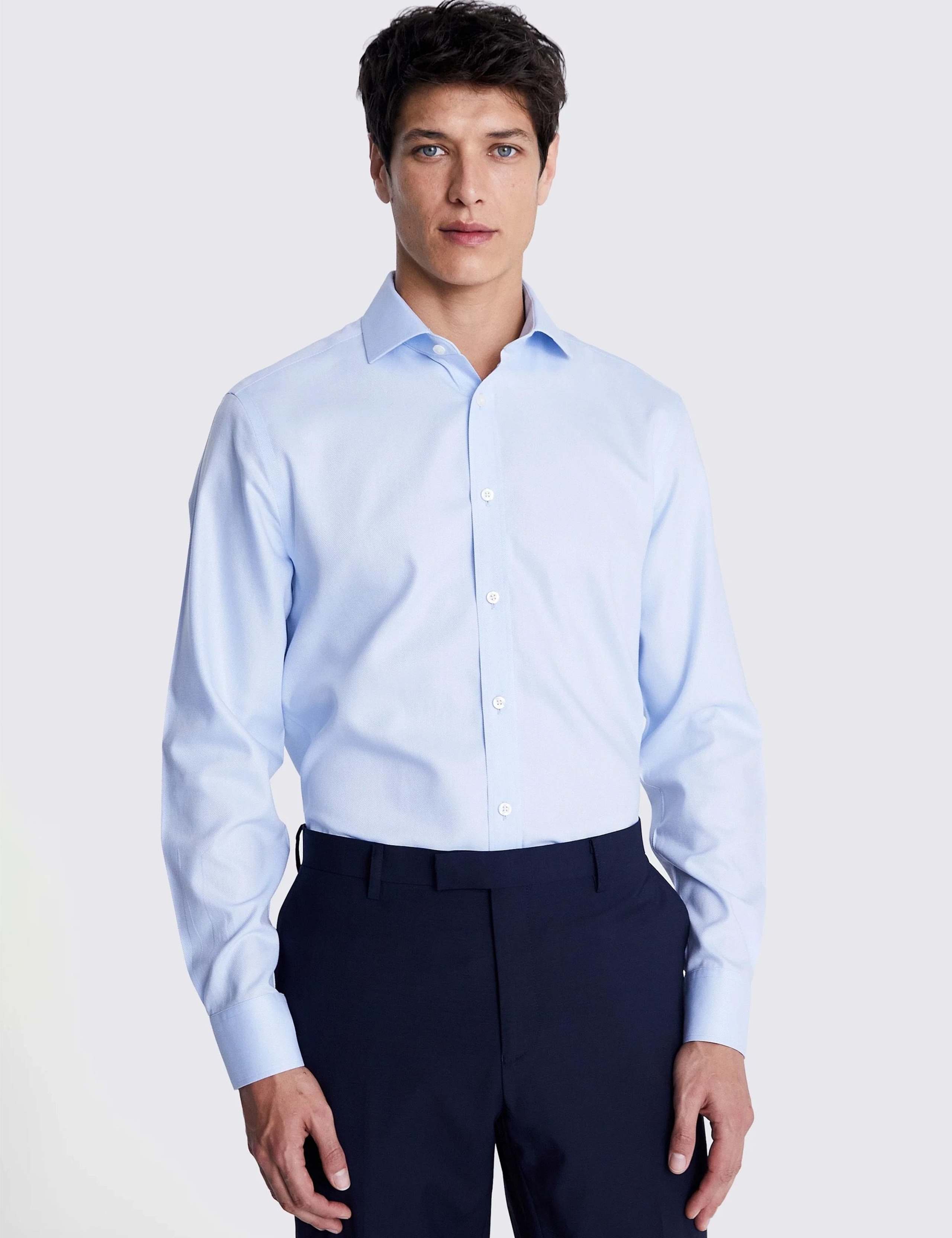 Tailored Fit Non Iron Pure Cotton Oxford Shirt