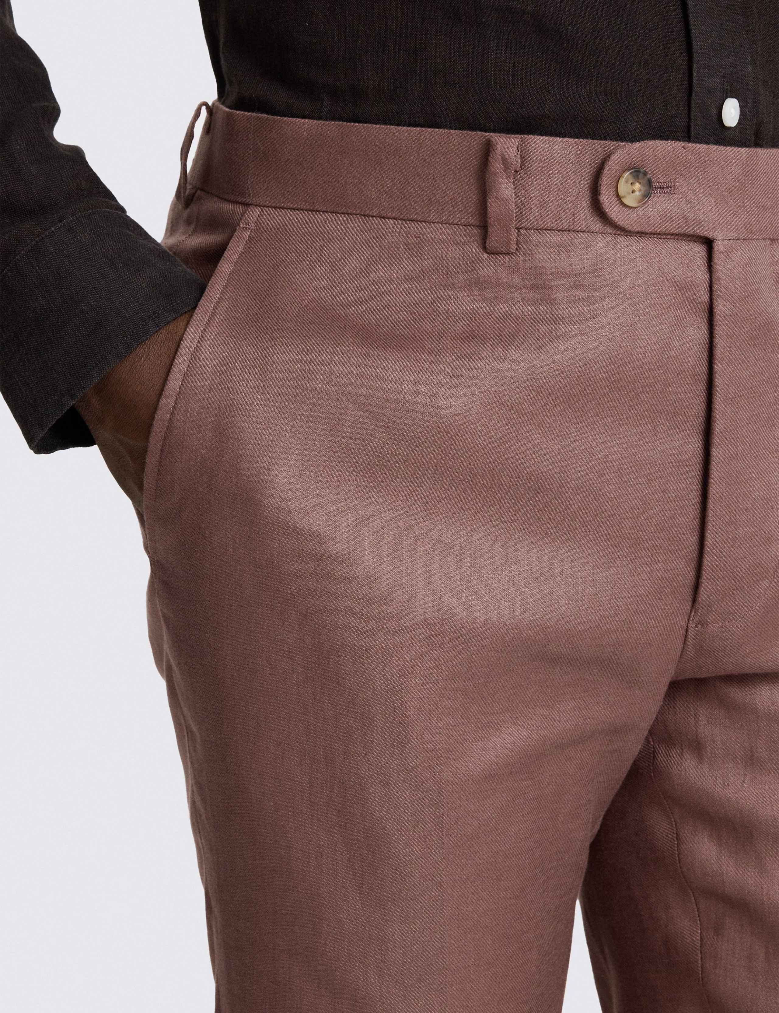 Slim Fit Pure Linen Double Breasted Suits 1 of 5