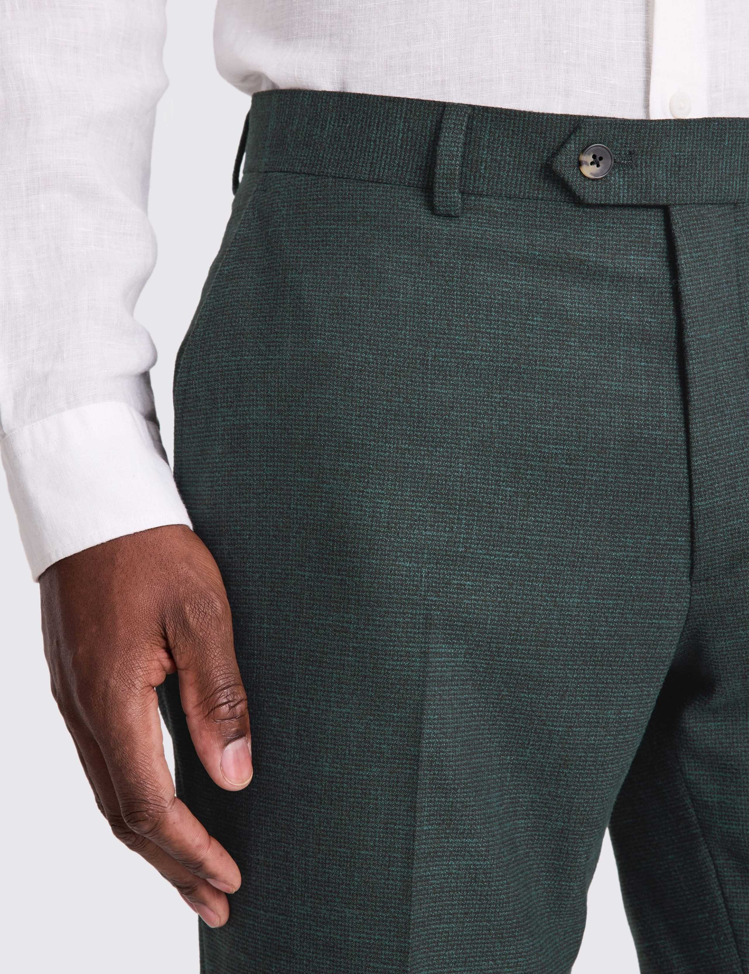 3 Piece Slim Fit Puppytooth Suit 6 of 7