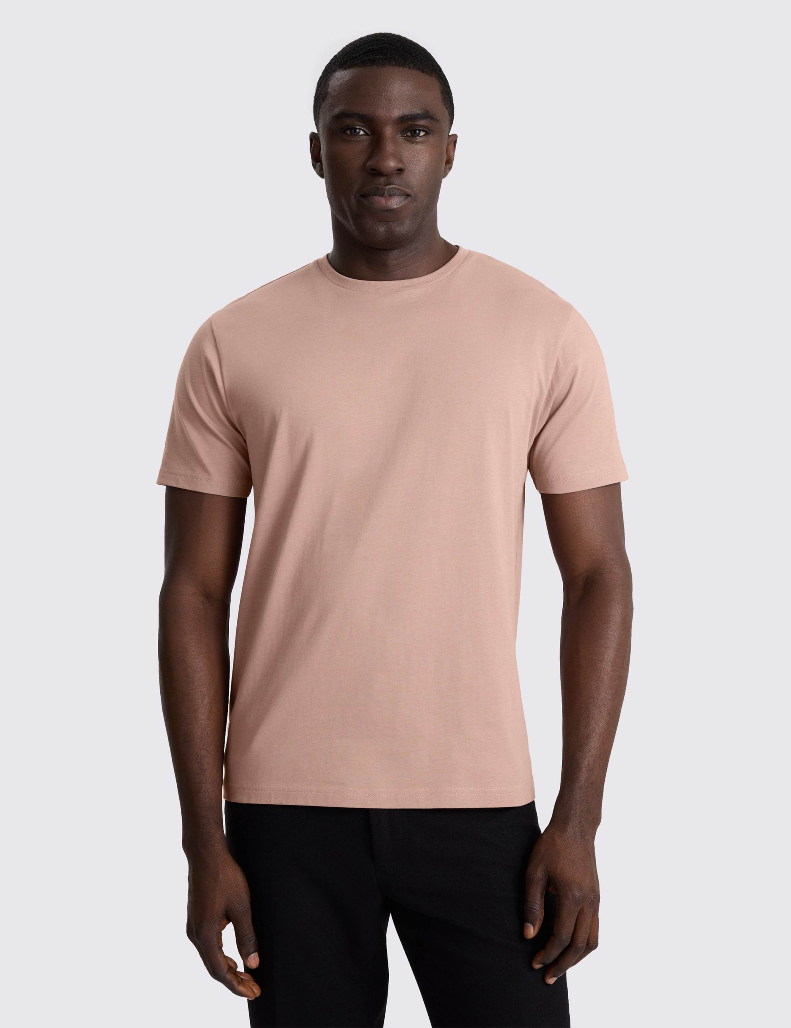 Pure Cotton Crew Neck T-Shirt
