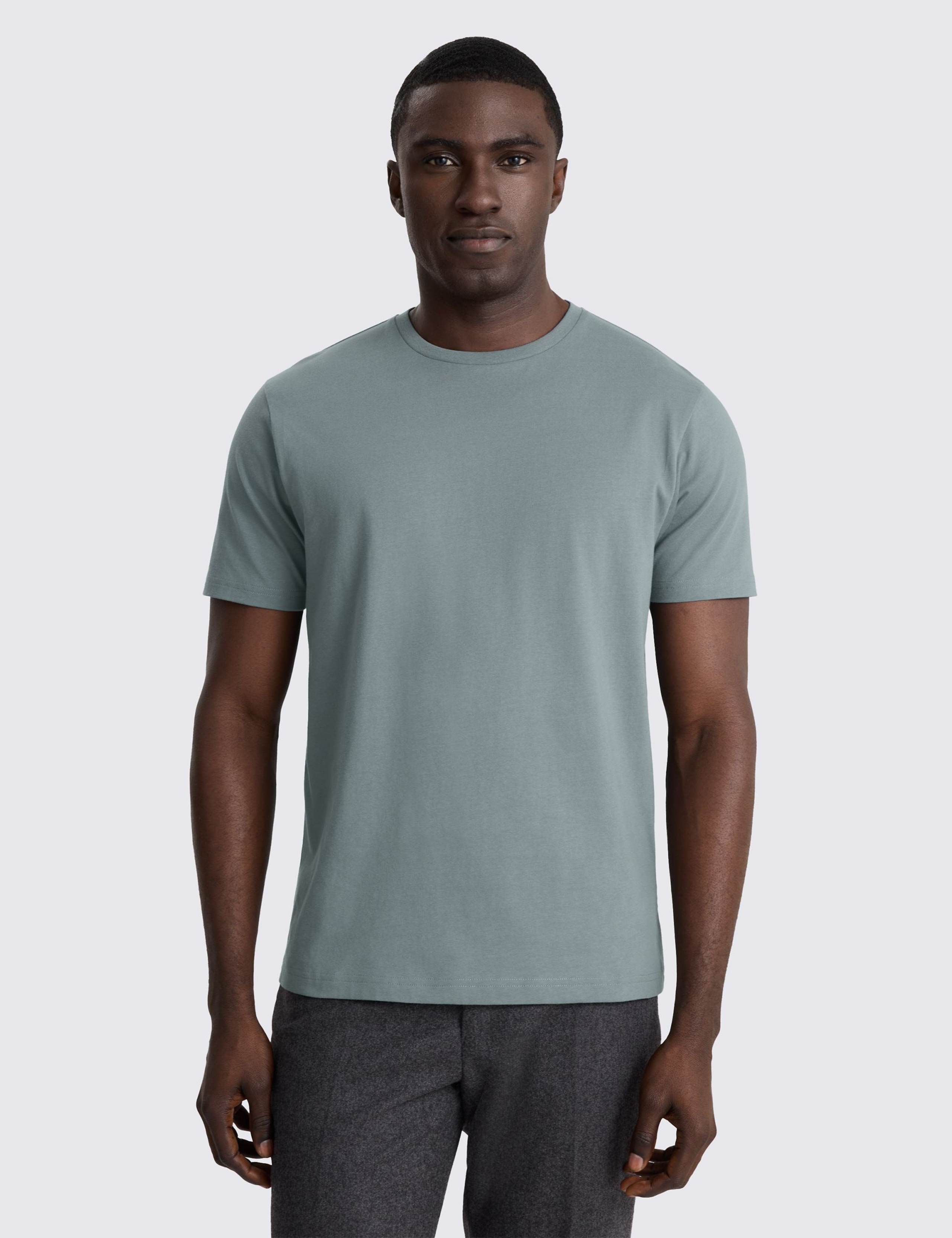 Pure Cotton Crew Neck T-Shirt