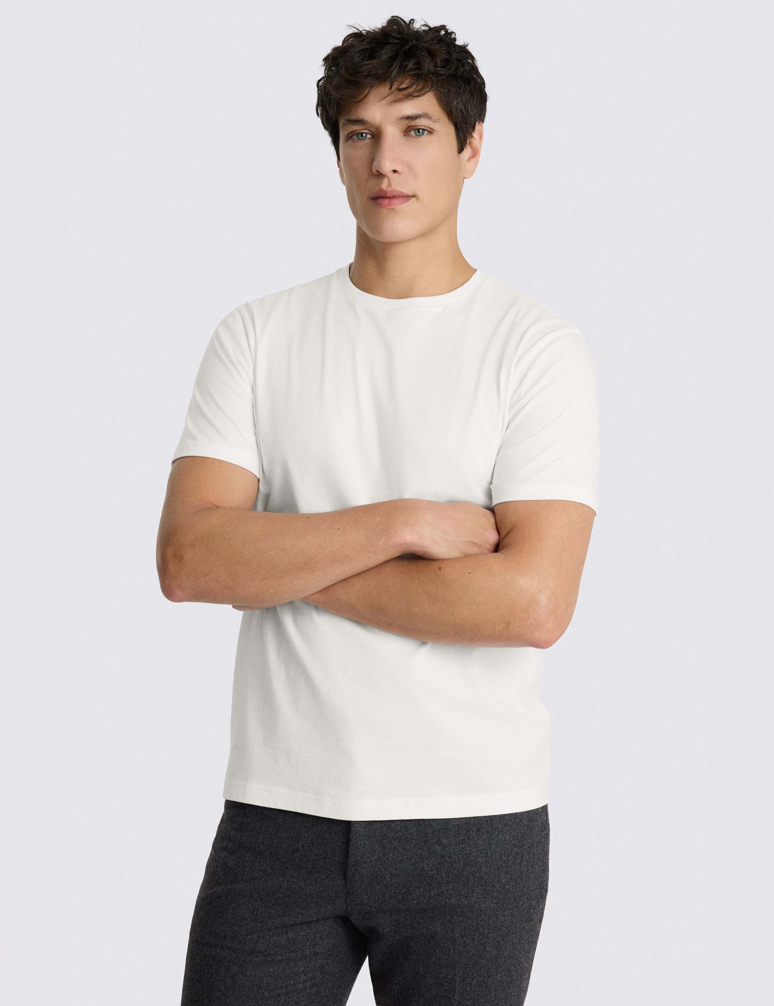 Pure Cotton Crew Neck T-Shirt