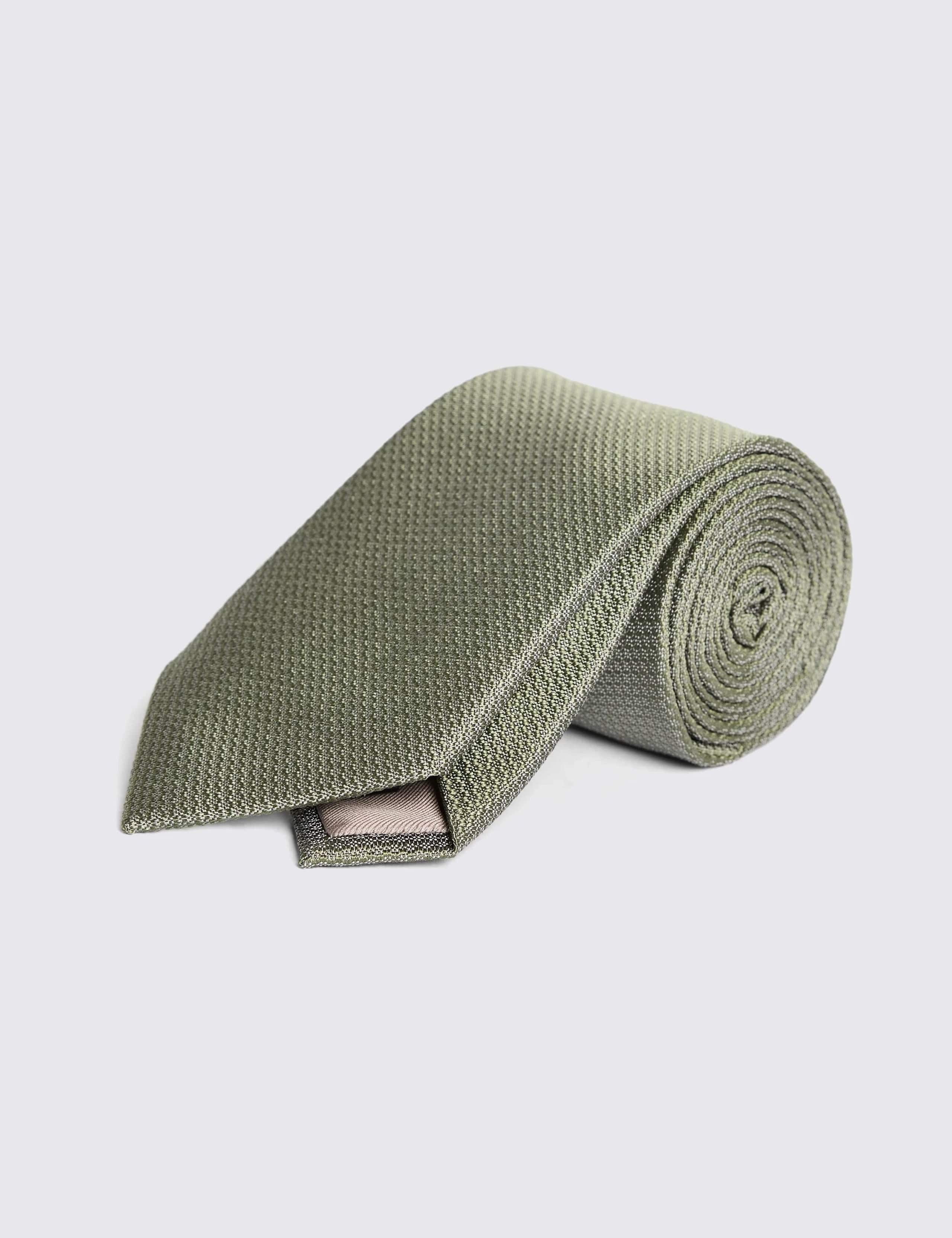 Textured Pure Silk Tie