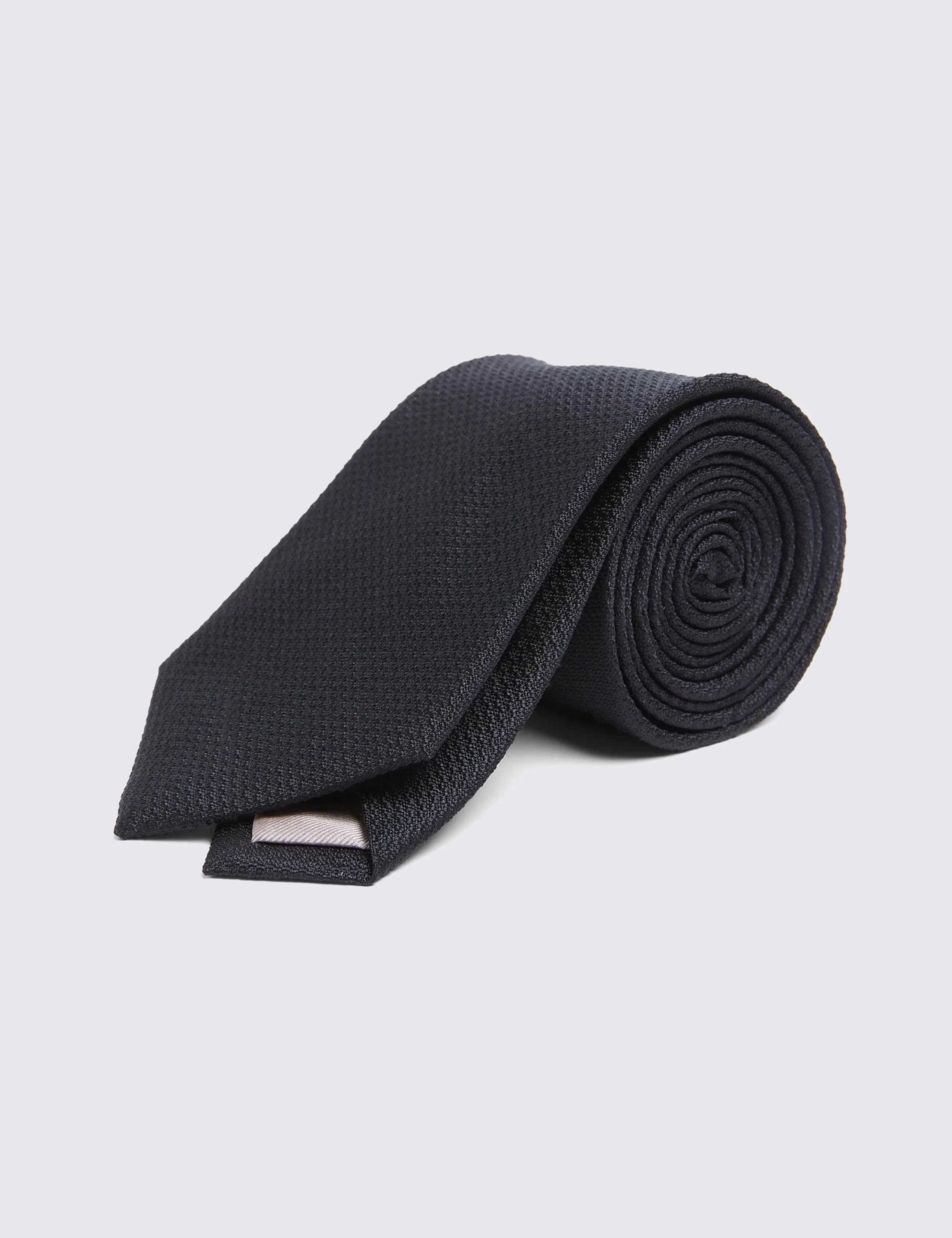Textured Pure Silk Tie