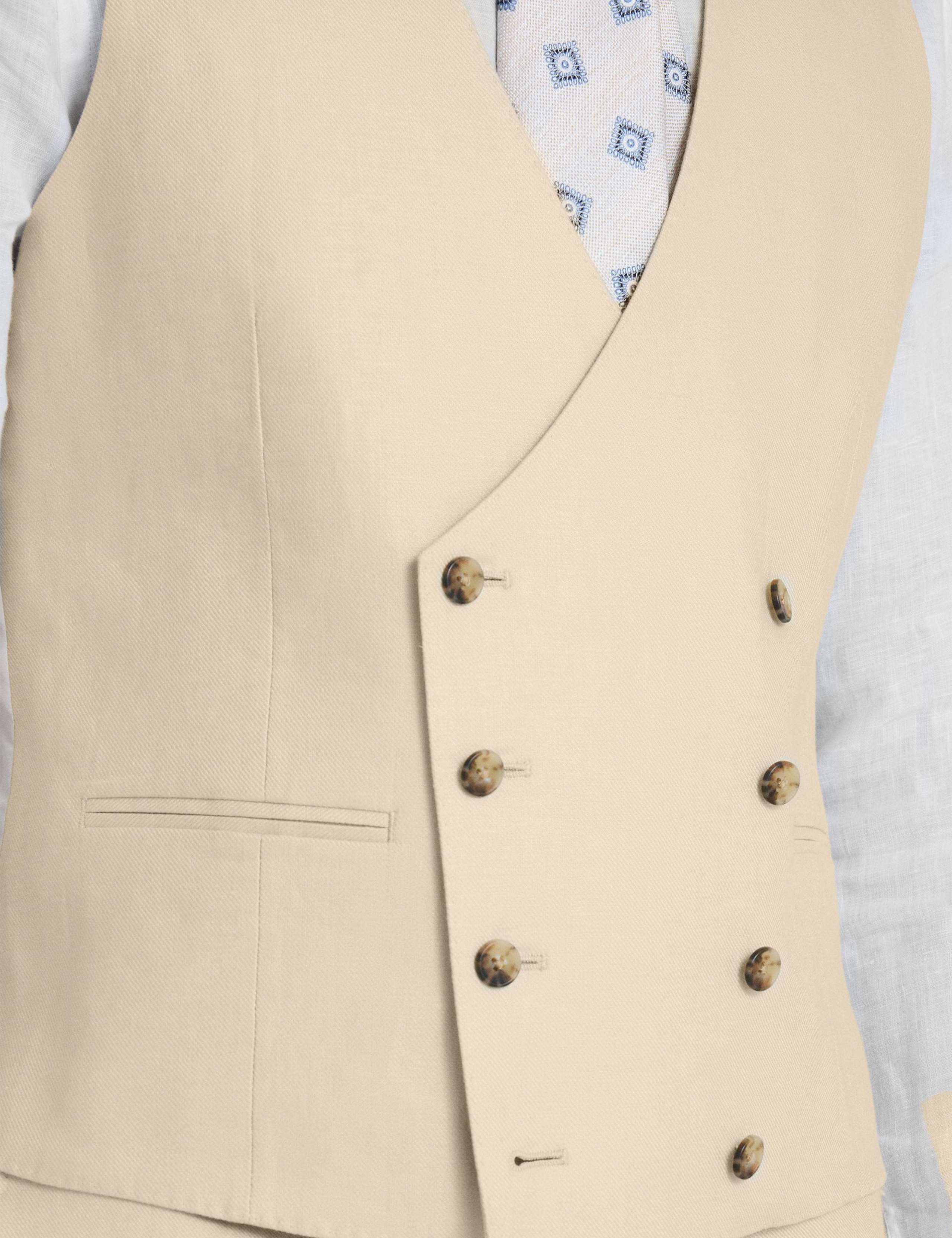 Tailored Fit Pure Linen Twill Suit 2 of 6
