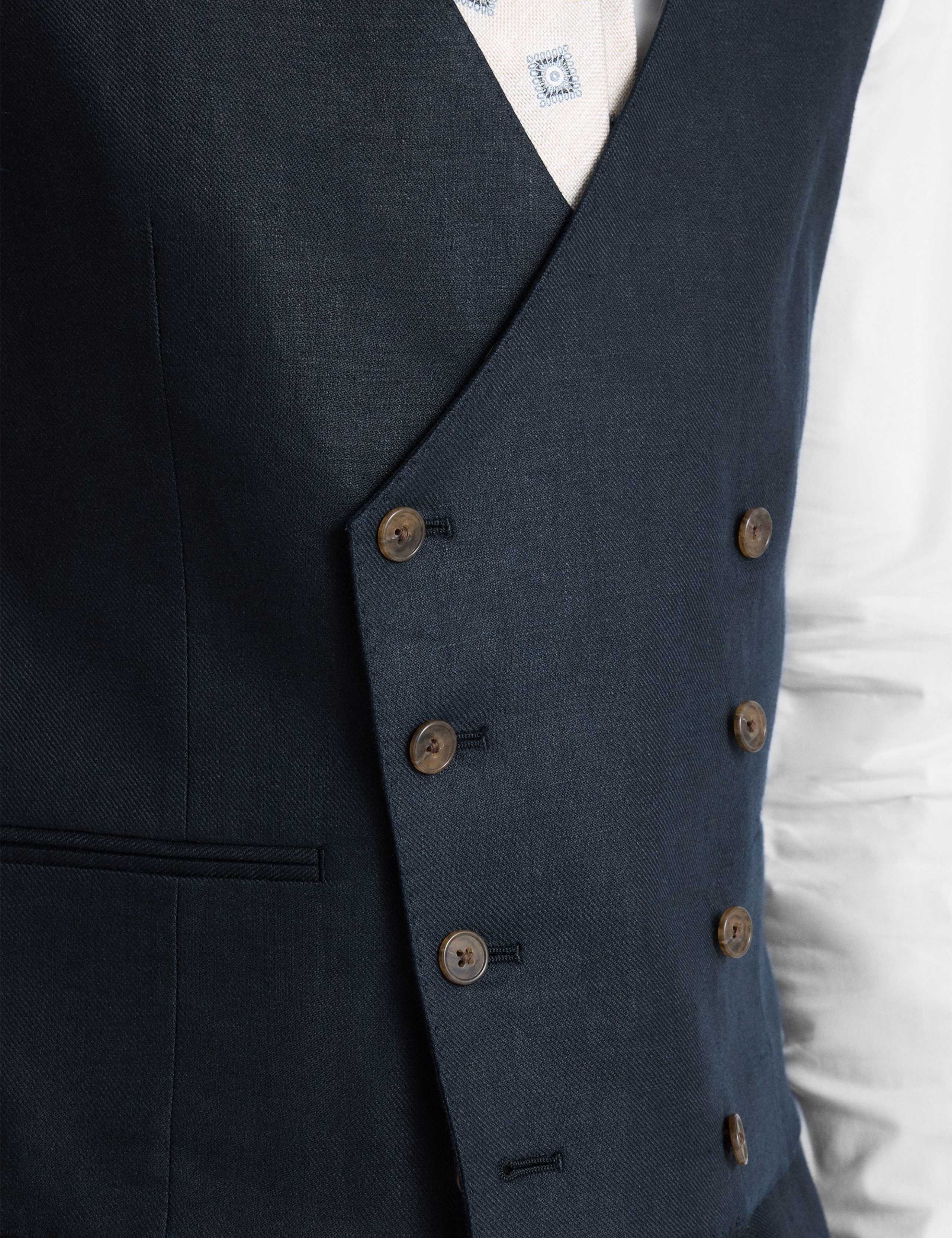 Slim Fit Pure Linen Twill Suit 6 of 7