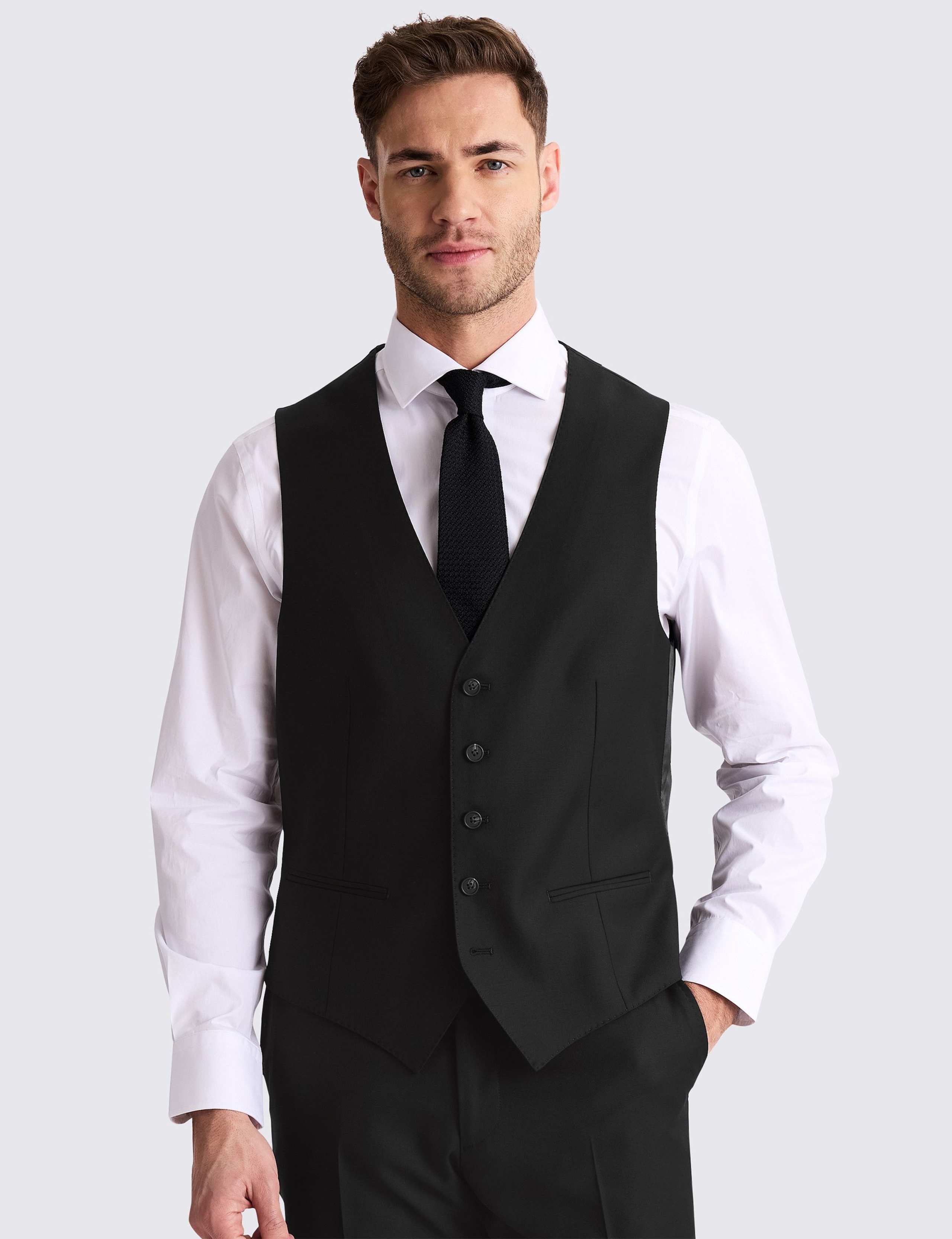 Tailored Fit Stretch Waistcoat