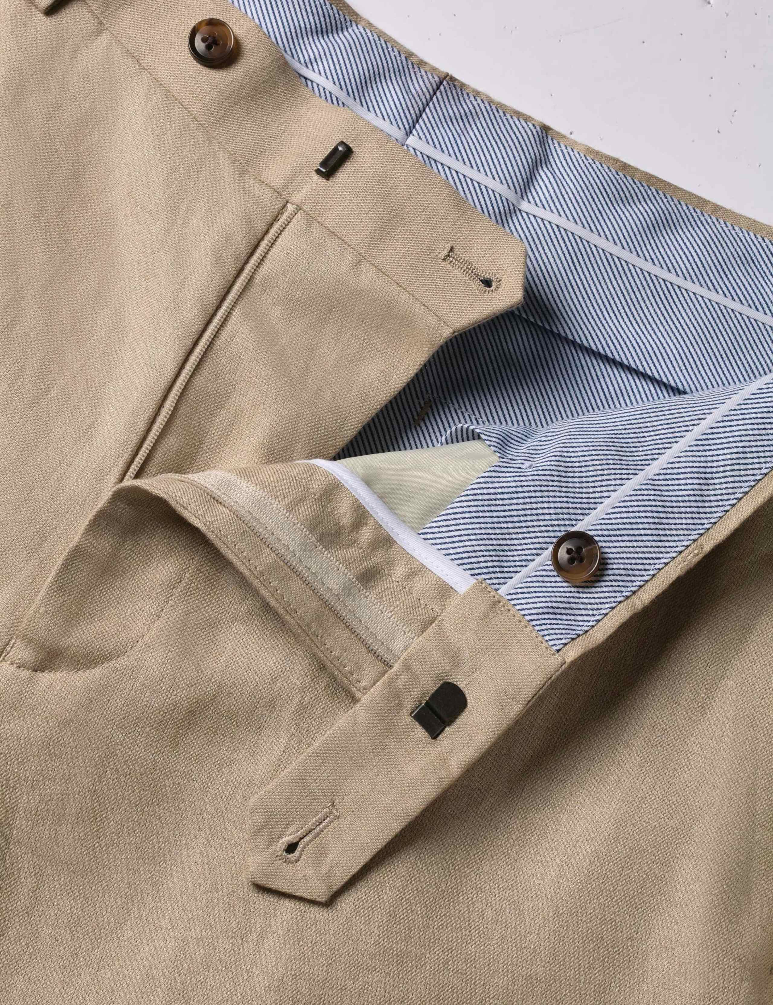 Slim Fit Pure Linen Double Breasted Suit 2 of 4