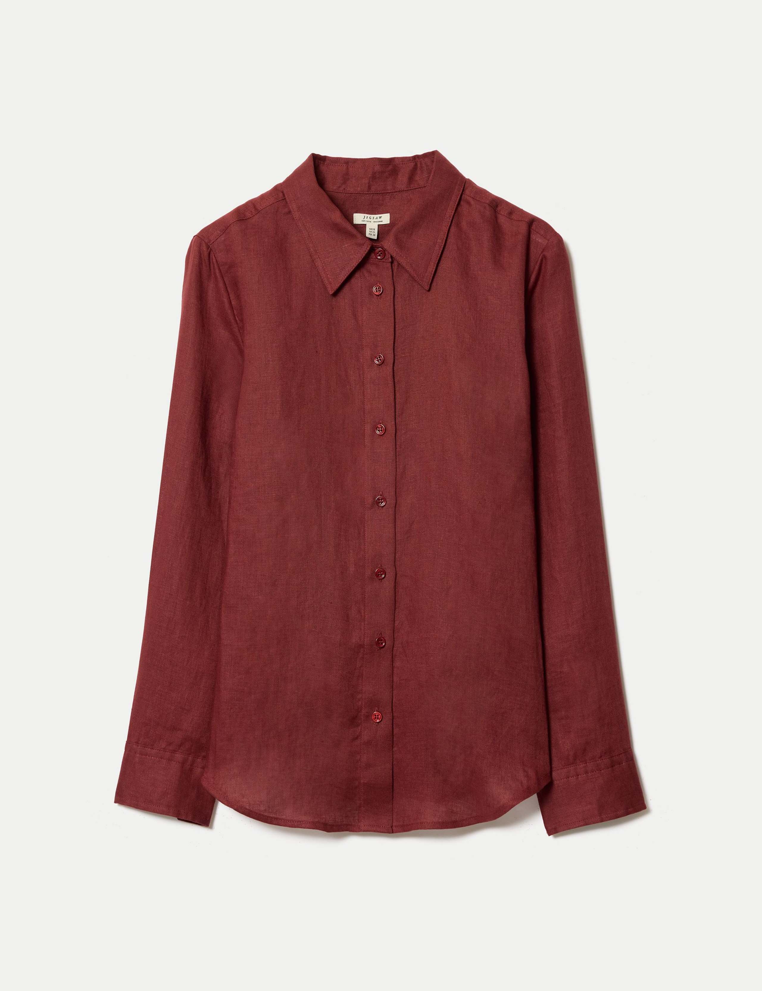 Pure Linen Collared Shirt
